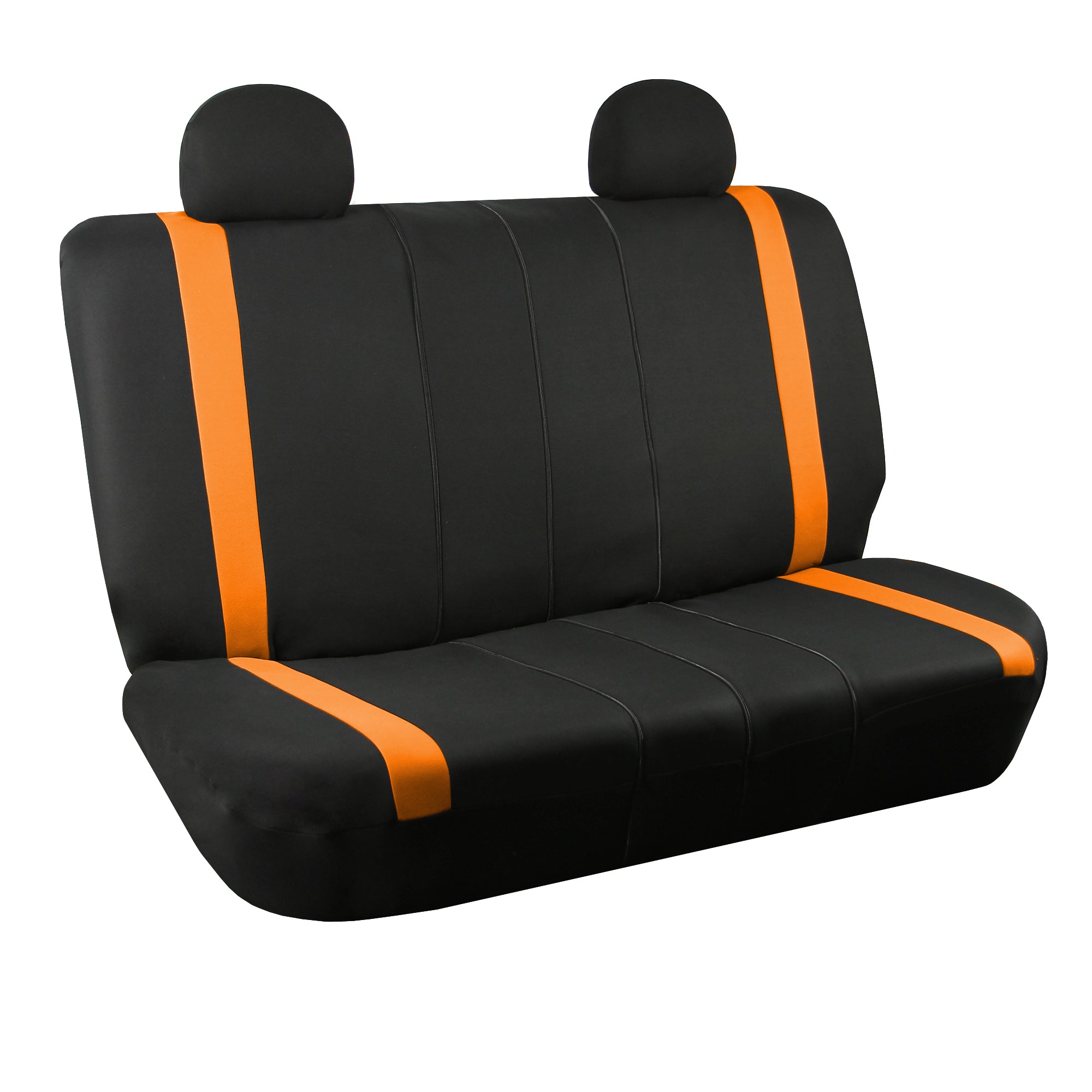Unique Flat Cloth Seat Covers - Rear Orange