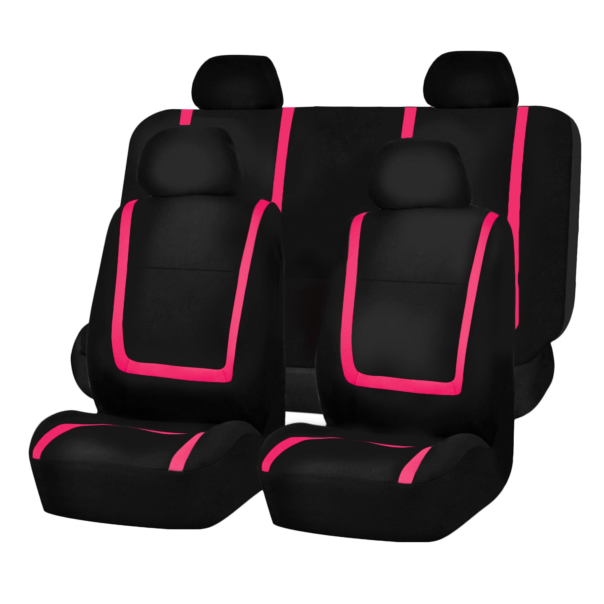 Unique Flat Cloth Seat Covers - Full Set Pink