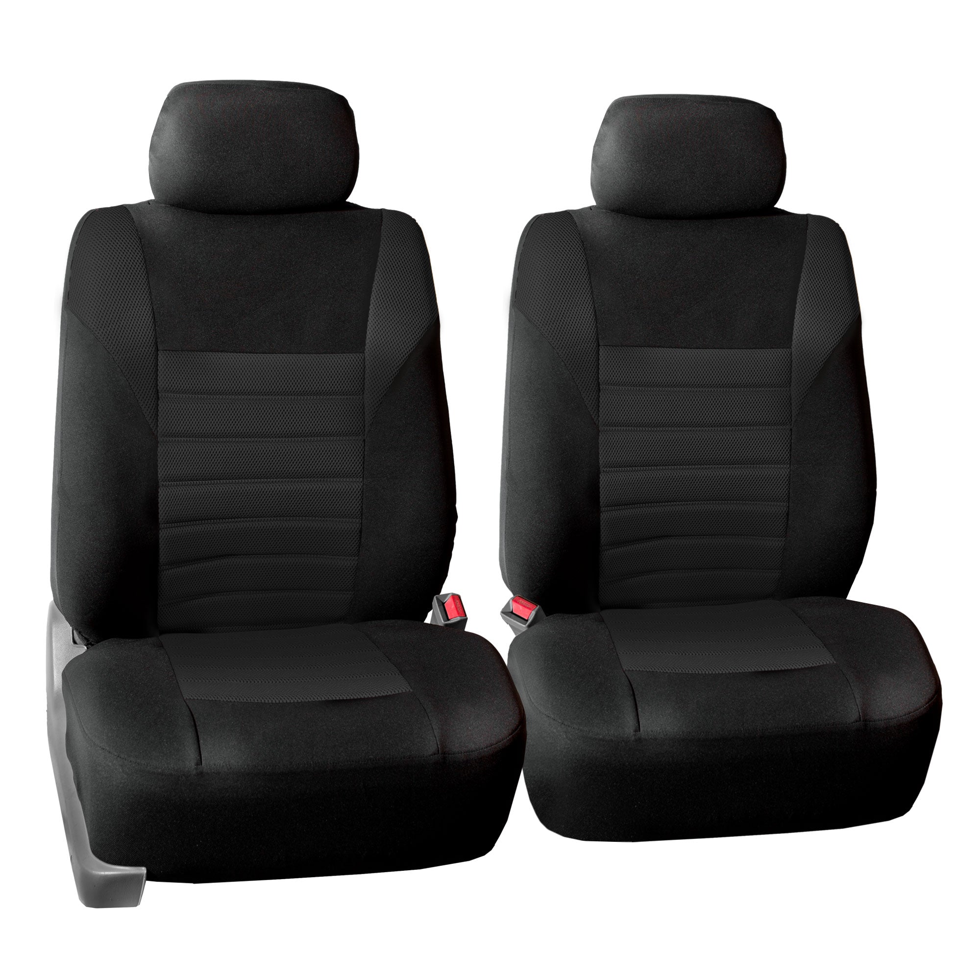 Premium 3D Air Mesh Seat Covers - Front Set Black
