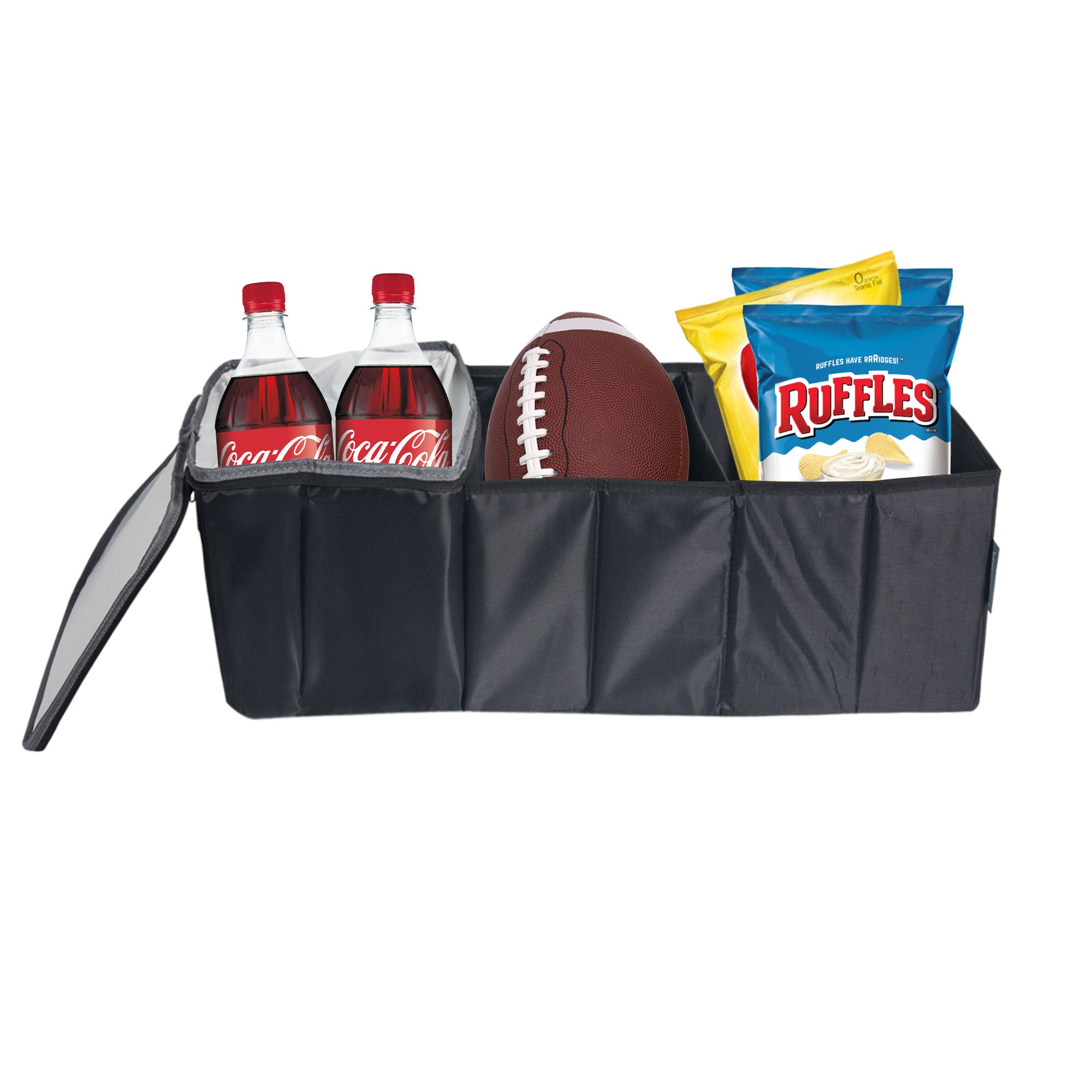 FH Group Multi-Use Tote Car Organizer with Cup Holders Universal