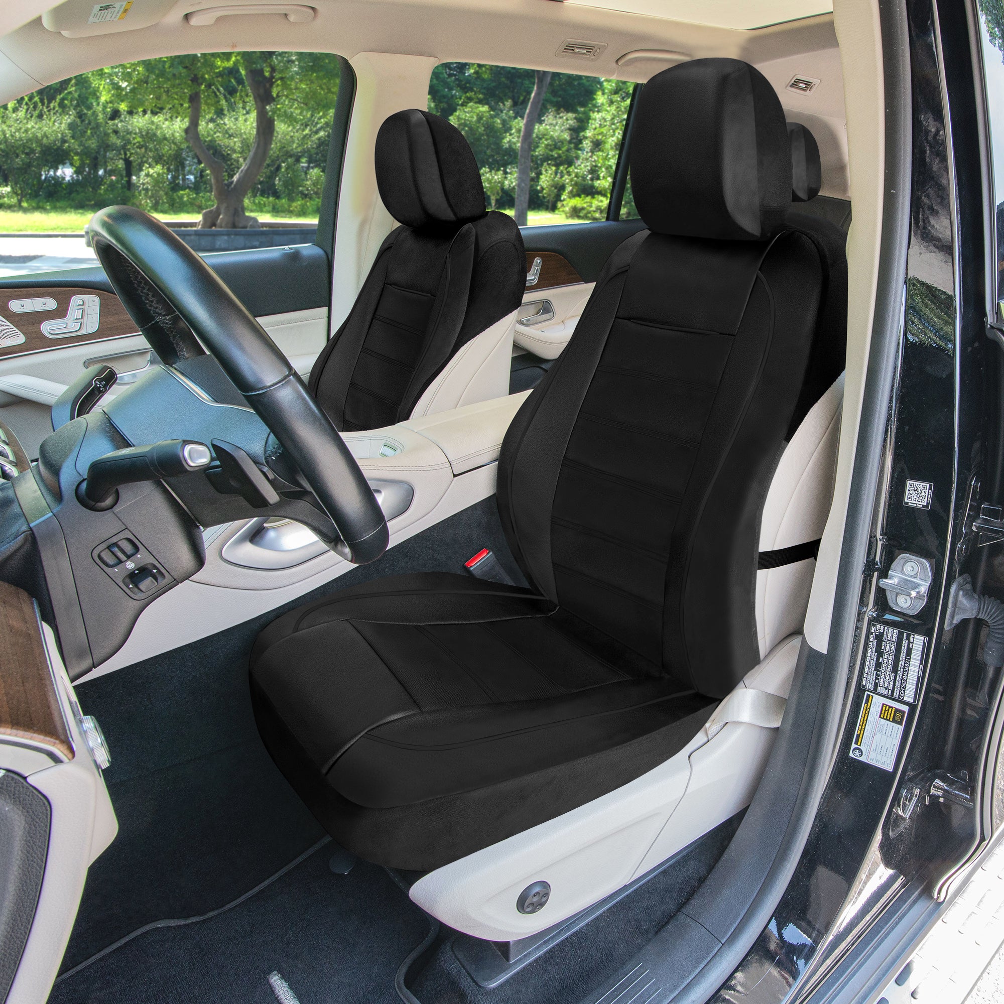 Premier Leatherette Seat Covers - Full Set - Black