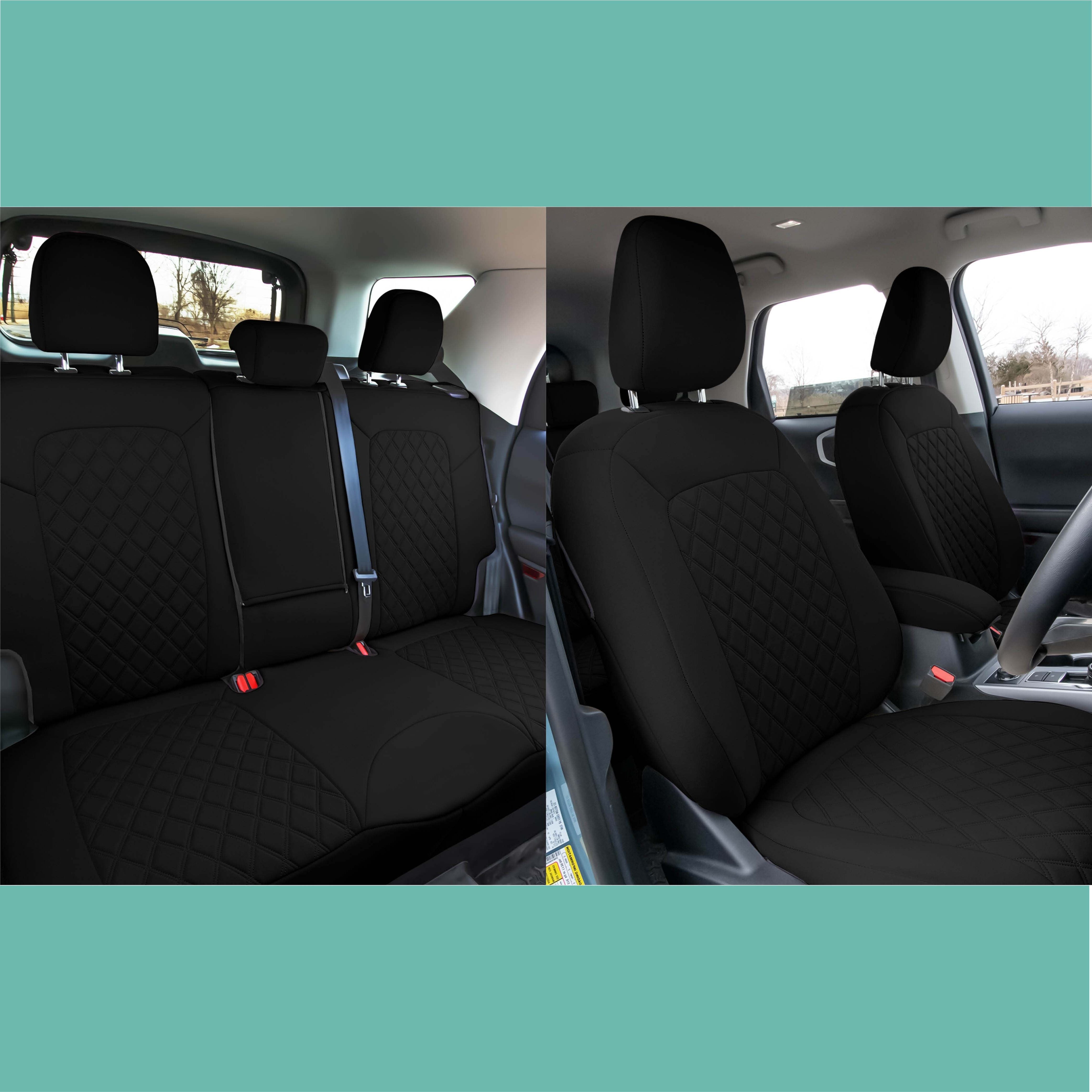 Ford Bronco Sport 2021-2024 - Full Set Seat Covers  -  Black Ultraflex Neoprene
