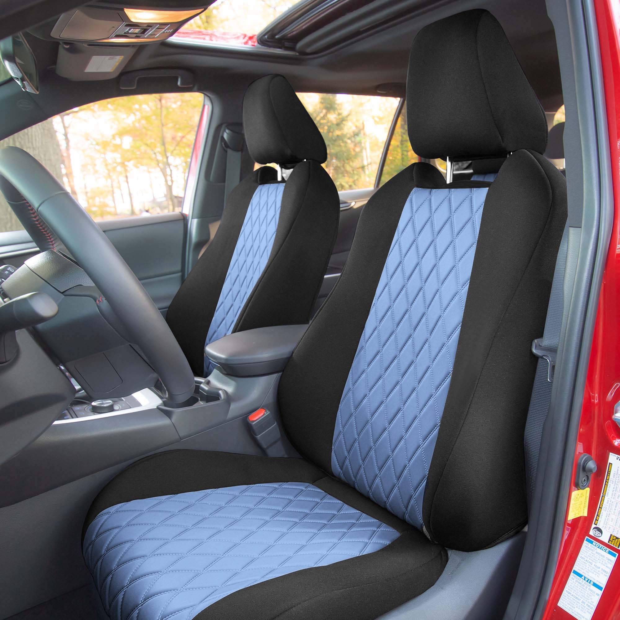 Toyota Rav4 LE | XLE | Limited 2019-2025  - Full Set Seat Covers - Blue Ultraflex Neoprene