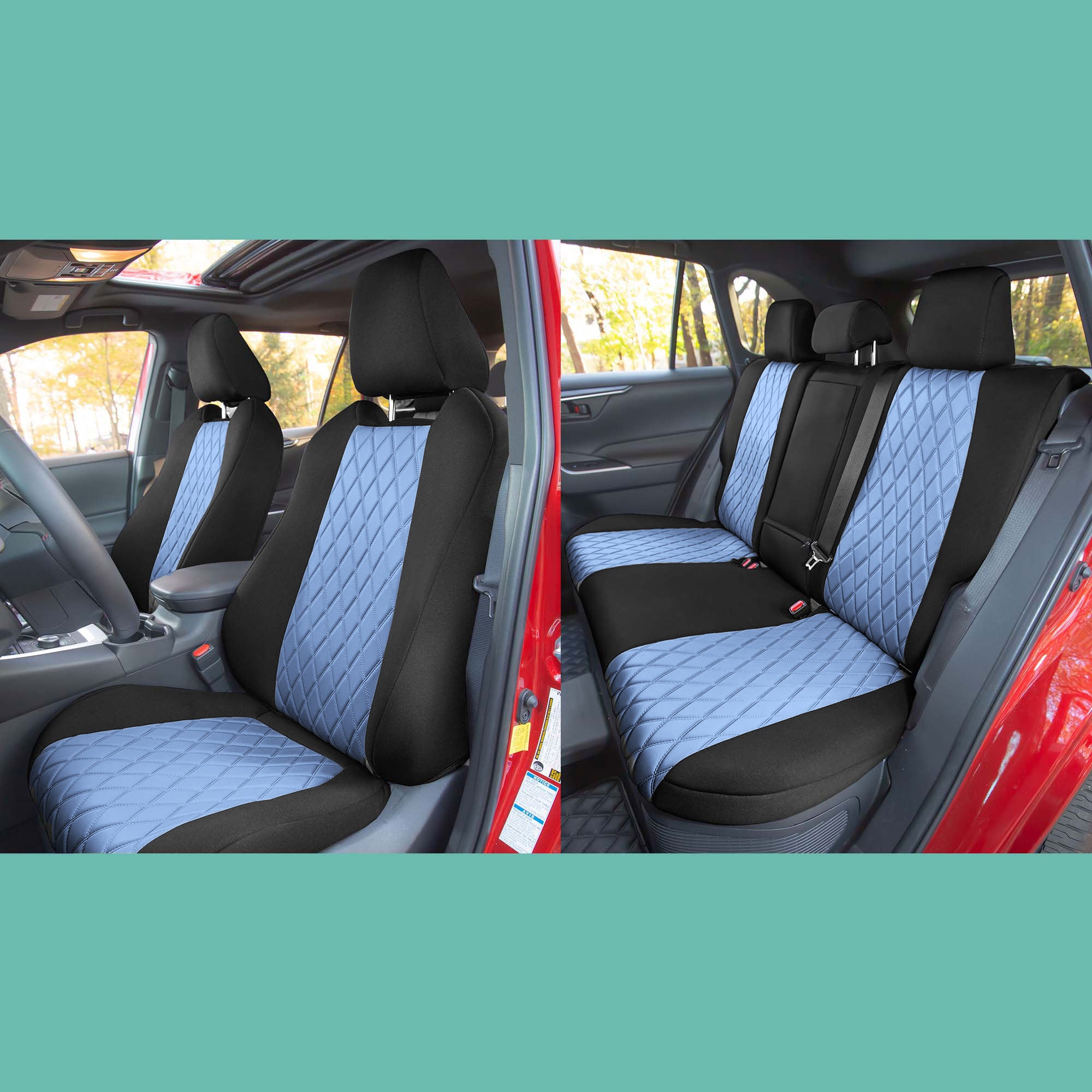 Toyota Rav4 Hybrid | Hybrid Prime 2021-2025  - Full Set Seat Covers - Blue Ultraflex Neoprene