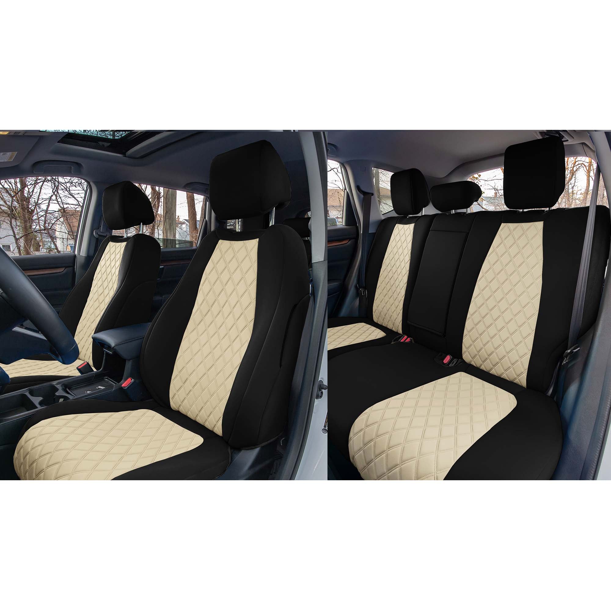 Honda CR-V 2017-2022 - Full Set Seat Covers - Beige Ultraflex Neoprene