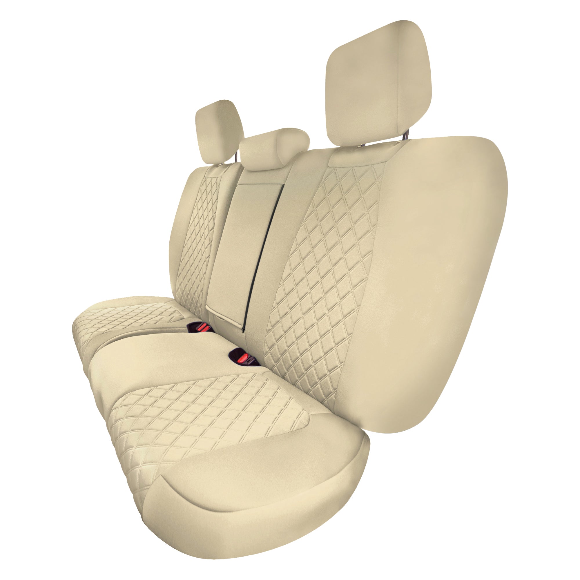 Honda CR-V 2017-2022 - Rear Row Set Seat Covers -  Solid Beige Ultraflex Neoprene