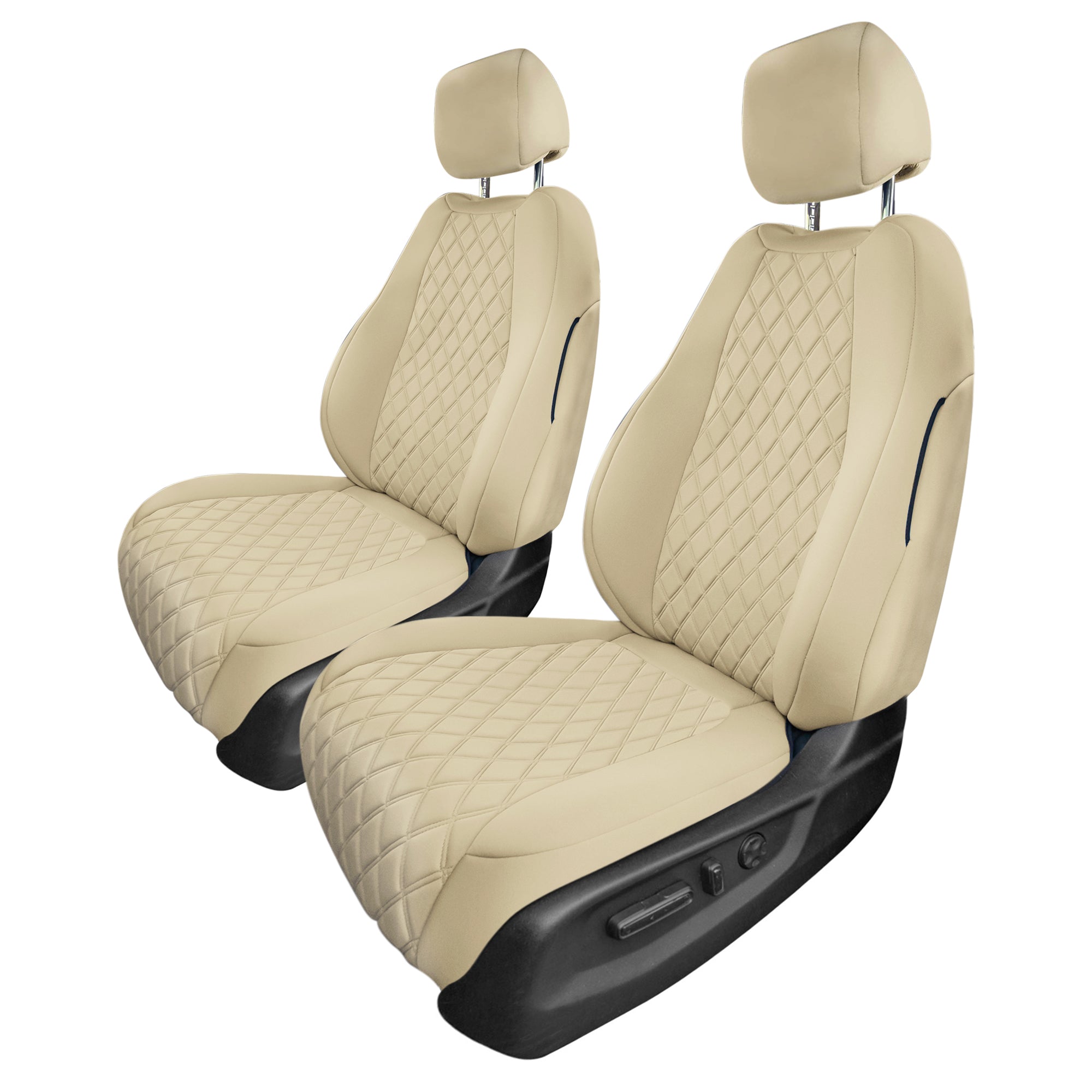 Honda CR-V 2017-2022 - Front Set Seat Covers -  Solid Beige Ultraflex Neoprene
