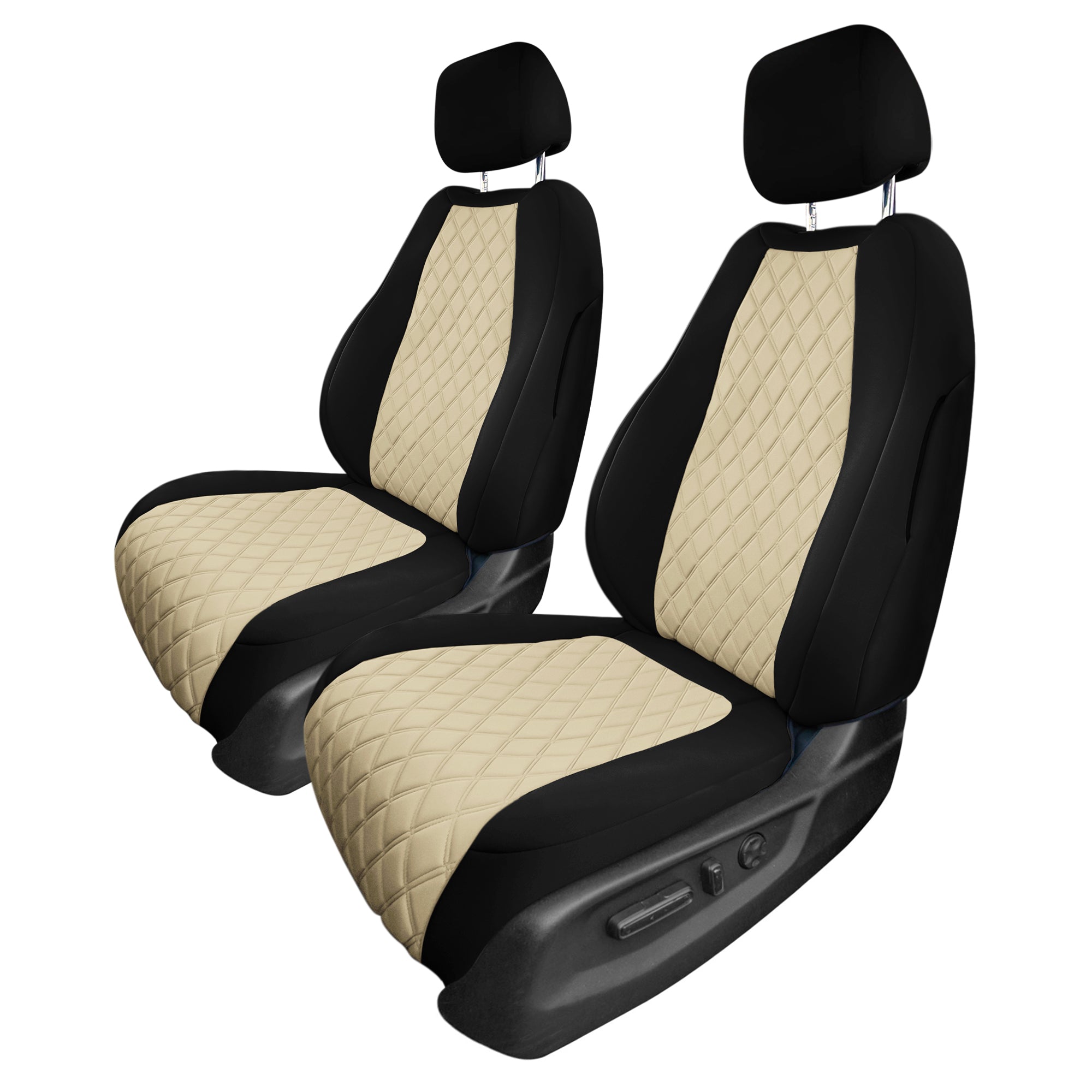 Honda CR-V 2017-2022 - Front Set Seat Covers -  Beige Ultraflex Neoprene