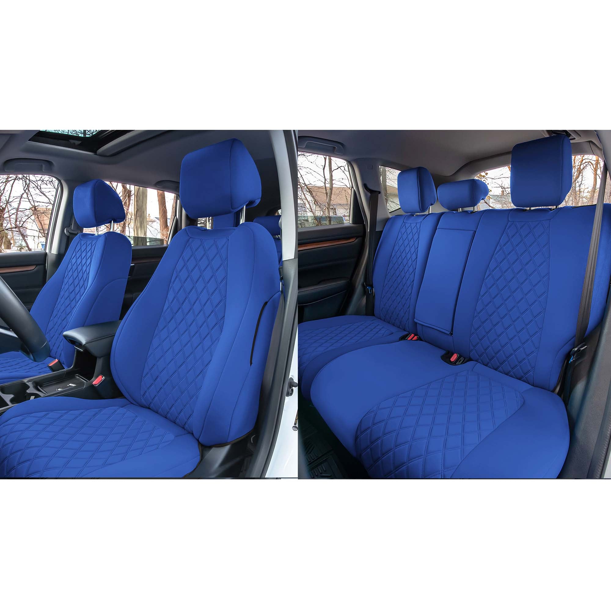 Honda CR-V 2017-2022 - Full Set Seat Covers - Solid Blue Ultraflex Neoprene