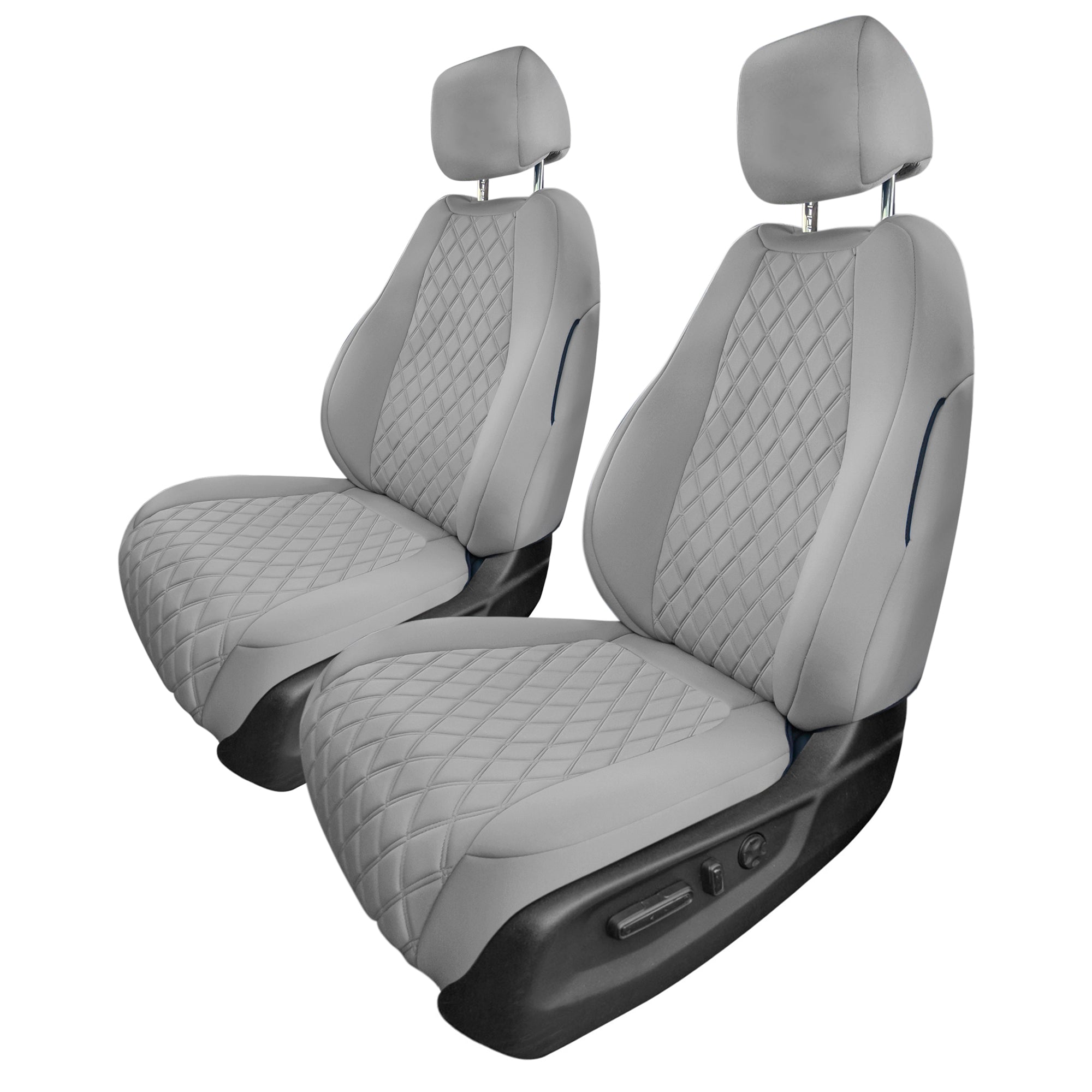 Honda CR-V 2017-2022 - Front Set Seat Covers -  Solid Gray Ultraflex Neoprene