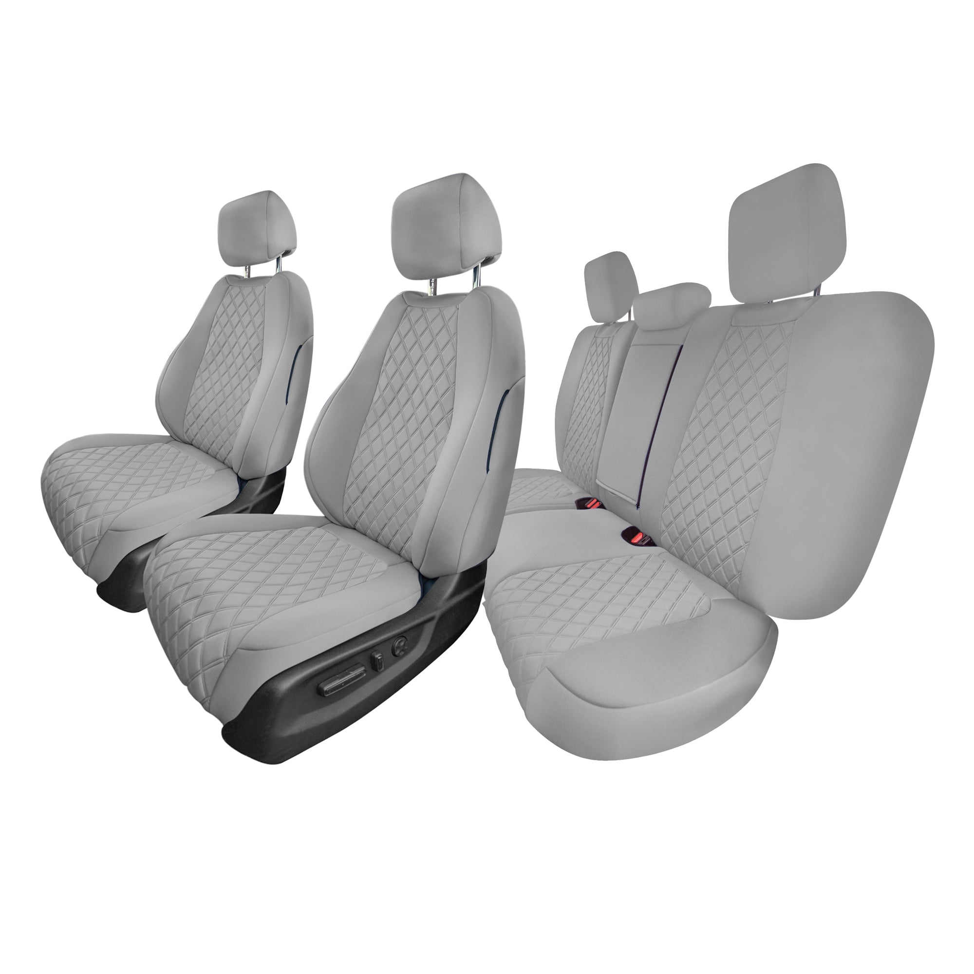 Honda CR-V 2017-2022 - Full Set Seat Covers - Solid Gray Ultraflex Neoprene