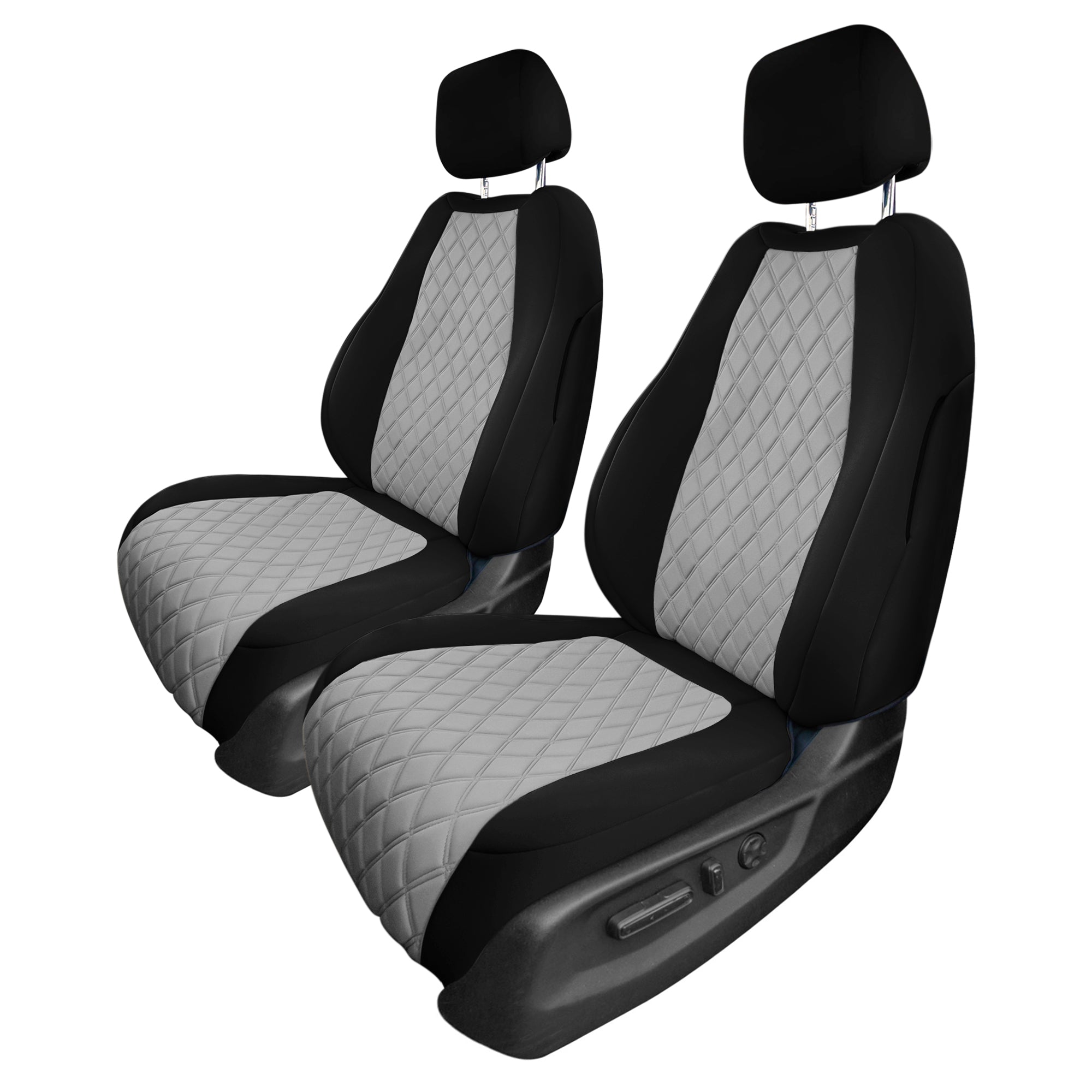 Honda CR-V 2017-2022 - Front Set Seat Covers -  Gray Ultraflex Neoprene