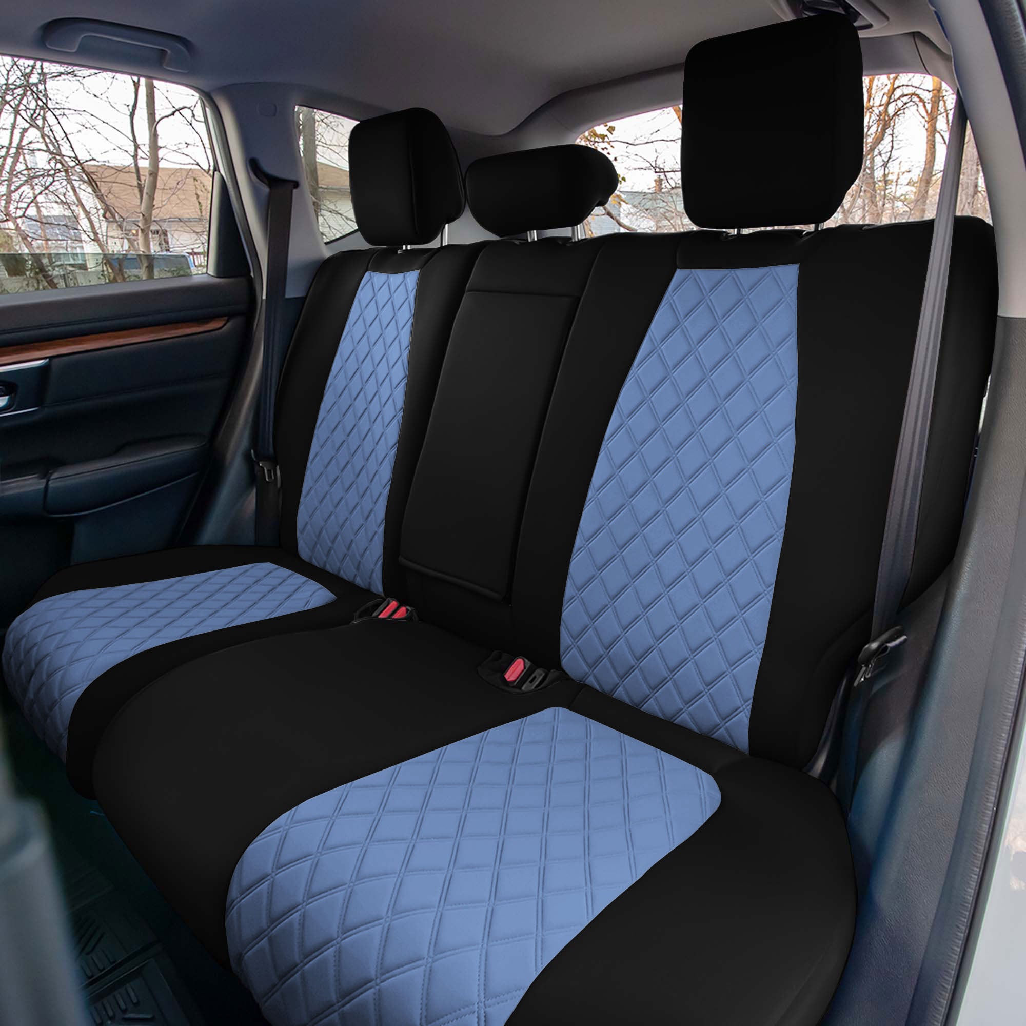 Honda CR-V 2017-2022 - Rear Row Set Seat Covers -  Blue Ultraflex Neoprene