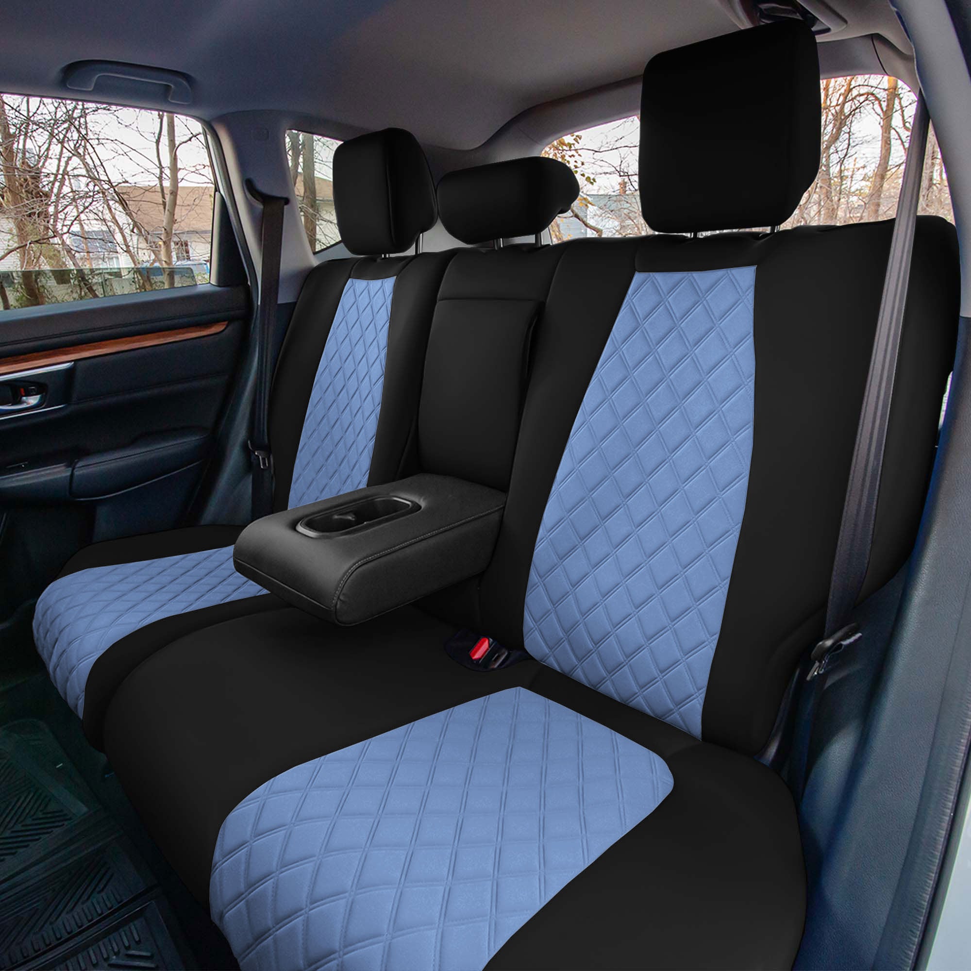 Honda CR-V 2017-2022 - Rear Row Set Seat Covers -  Blue Ultraflex Neoprene