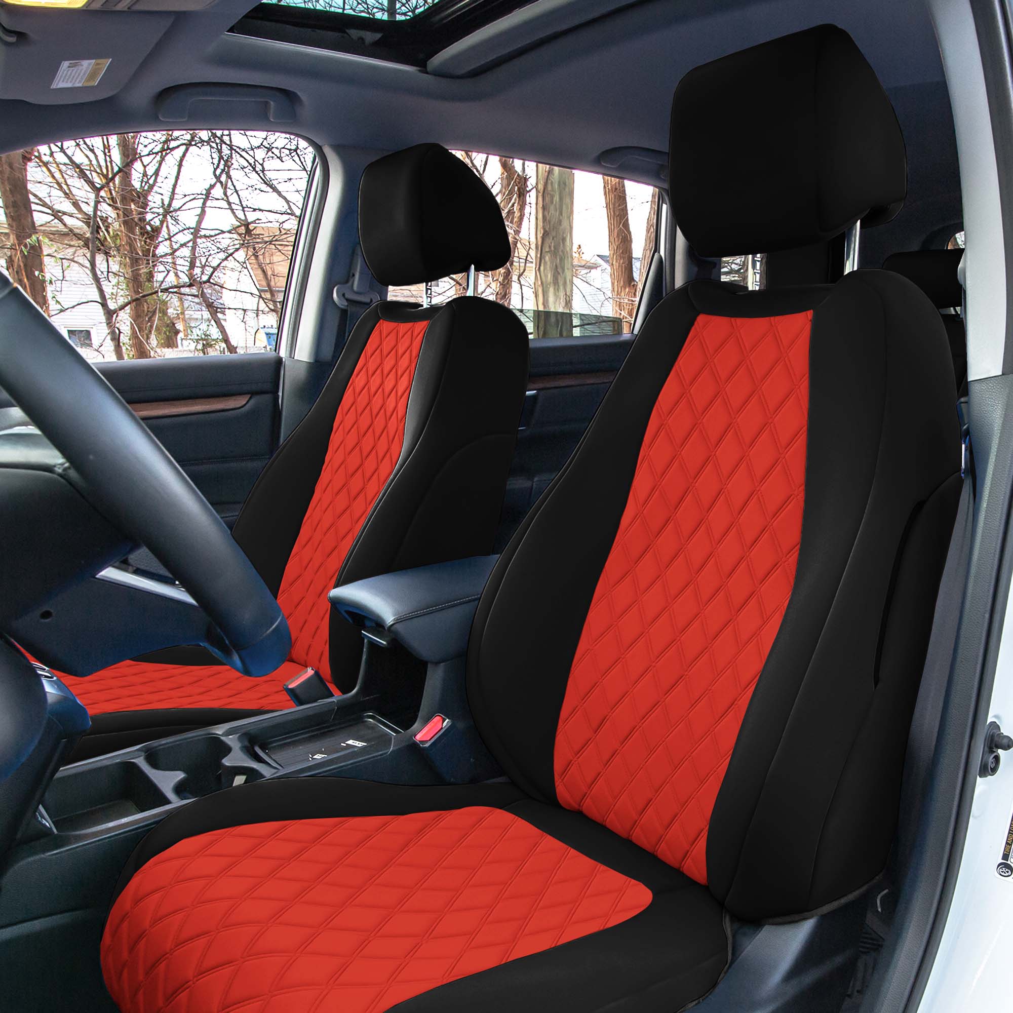 Honda CR-V 2017-2022 - Front Set Seat Covers -  Red Ultraflex Neoprene