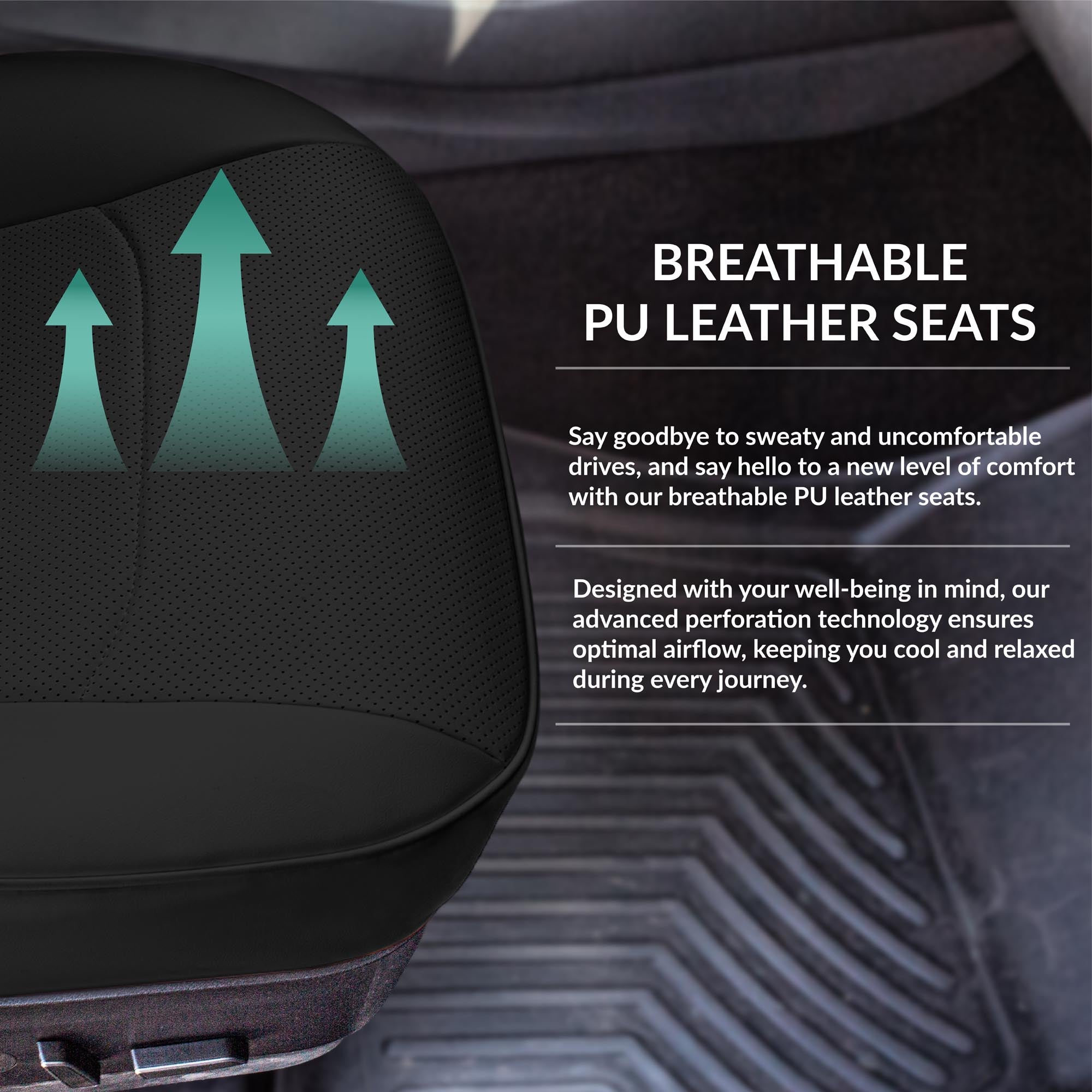 Air Flow car seat pad black, Seat Cushions, Car Seat covers, Seat covers  & Cushions