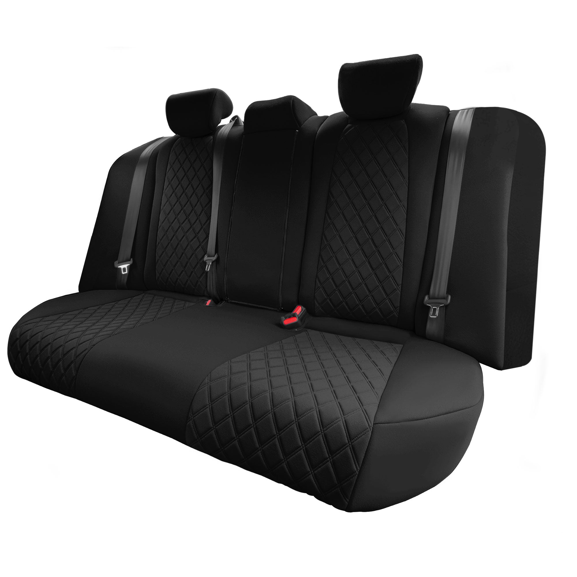 Honda Accord - 2018 - 2022 - Rear Set Seat Covers - Black Ultraflex Neoprene