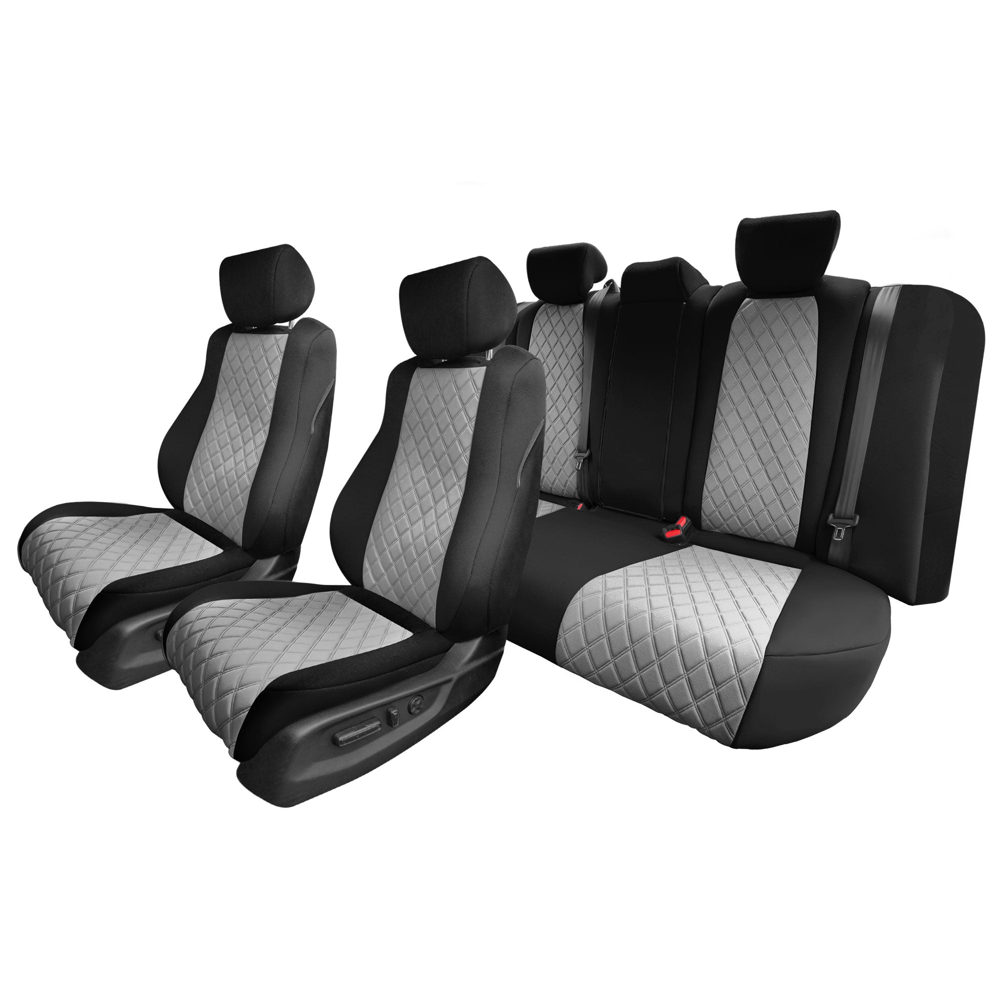 Honda Accord - 2018 - 2022 - Full Set Seat Covers - Gray Ultraflex Neoprene