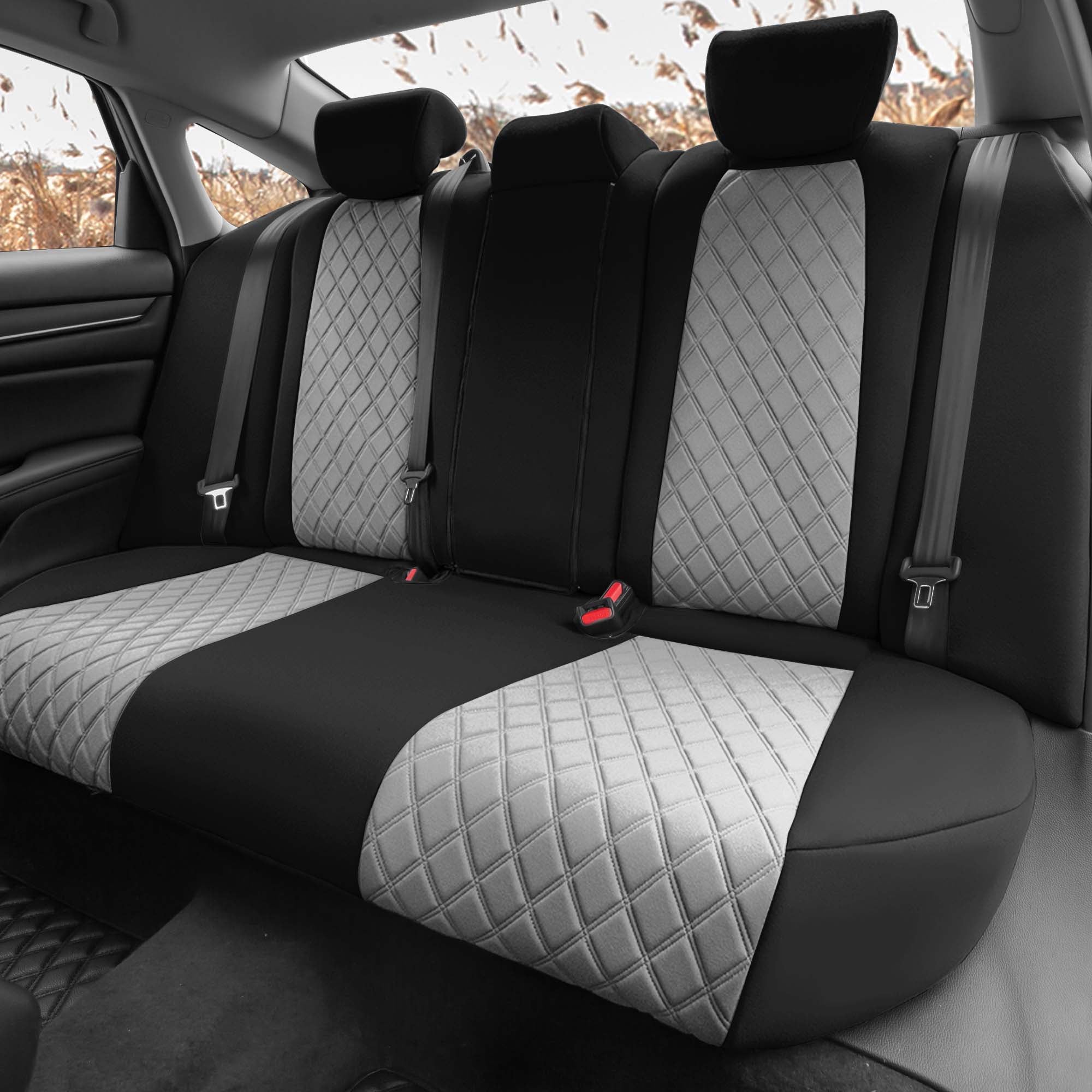 Honda Accord - 2018 - 2022 - Rear Set Seat Covers - Gray Ultraflex Neoprene