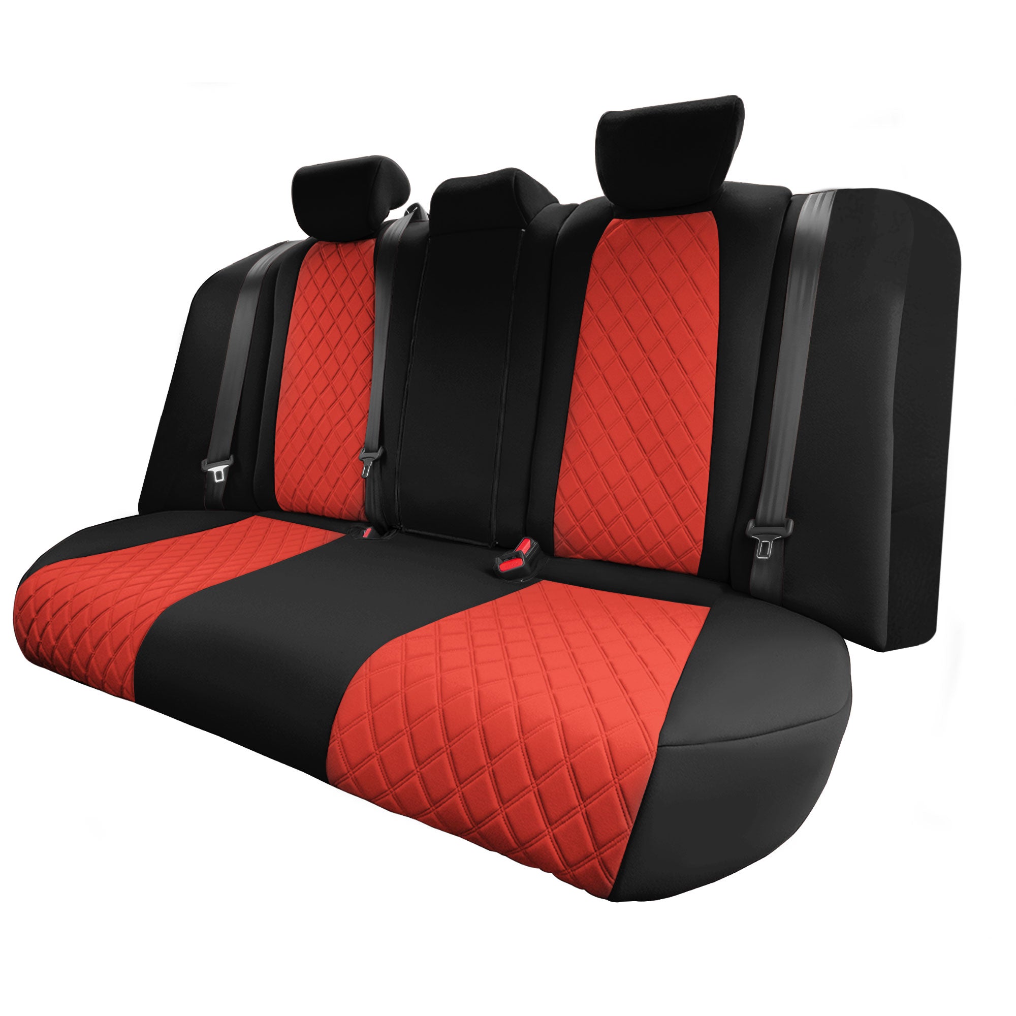 Honda Accord - 2018 - 2022 - Rear Set Seat Covers - Red Ultraflex Neoprene