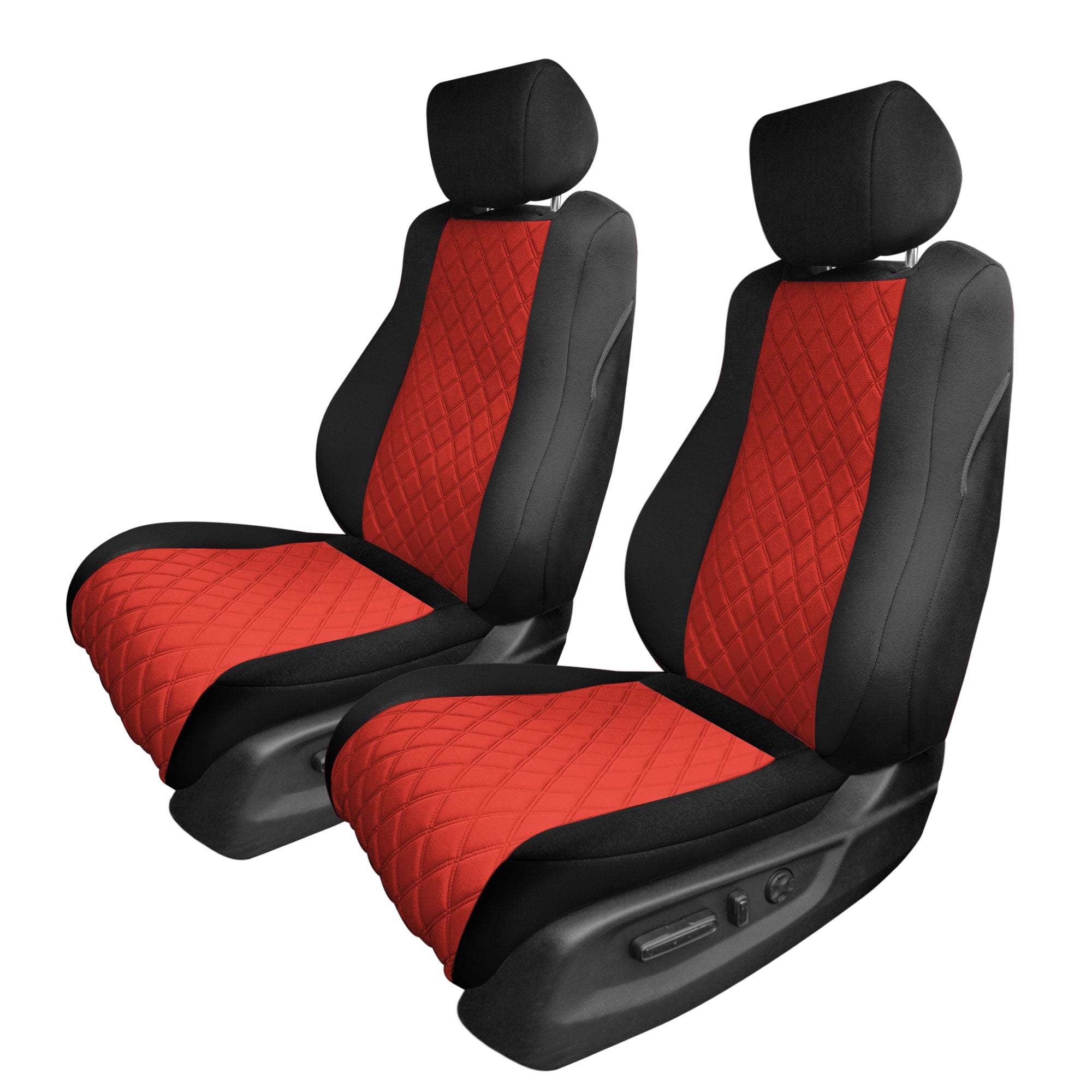 Honda Accord - 2018 - 2022 - Front Set Seat Covers - Red Ultraflex Neoprene