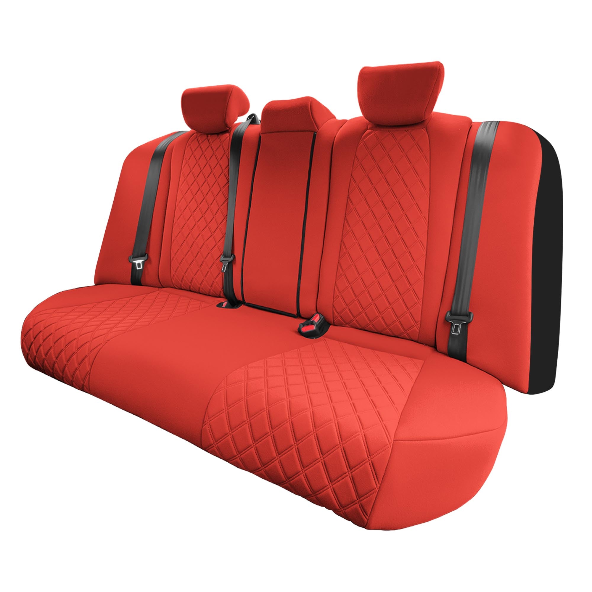 Honda Accord 2018 - 2022 Sport | Sport SE | EX| EX-L | Touring - Rear Set Seat Covers - Solid Red Ultraflex Neoprene