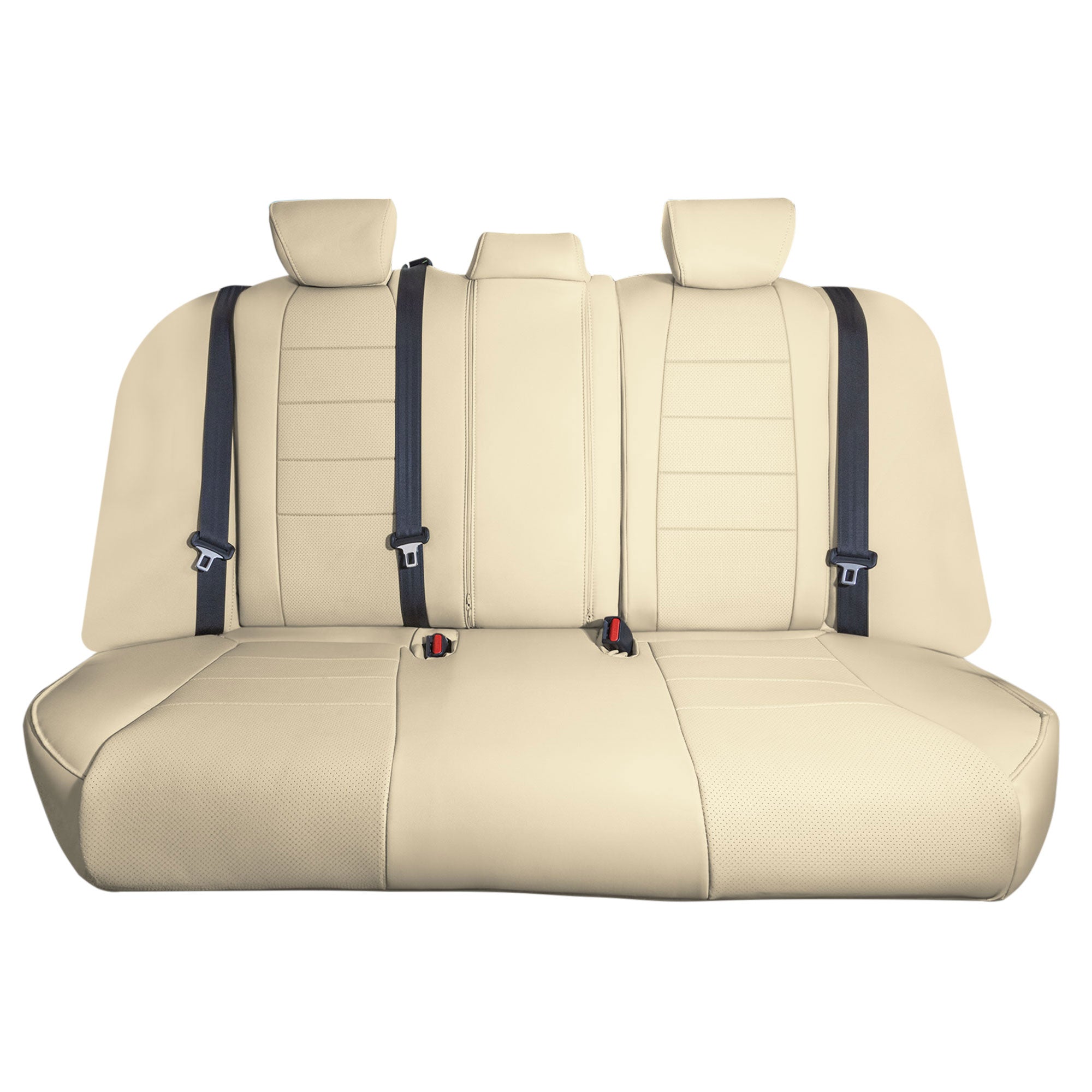 Honda Accord 2018 - 2022 Sport | Sport SE | EX| EX-L | Touring - Rear Set Seat Covers - Beige Faux Leather