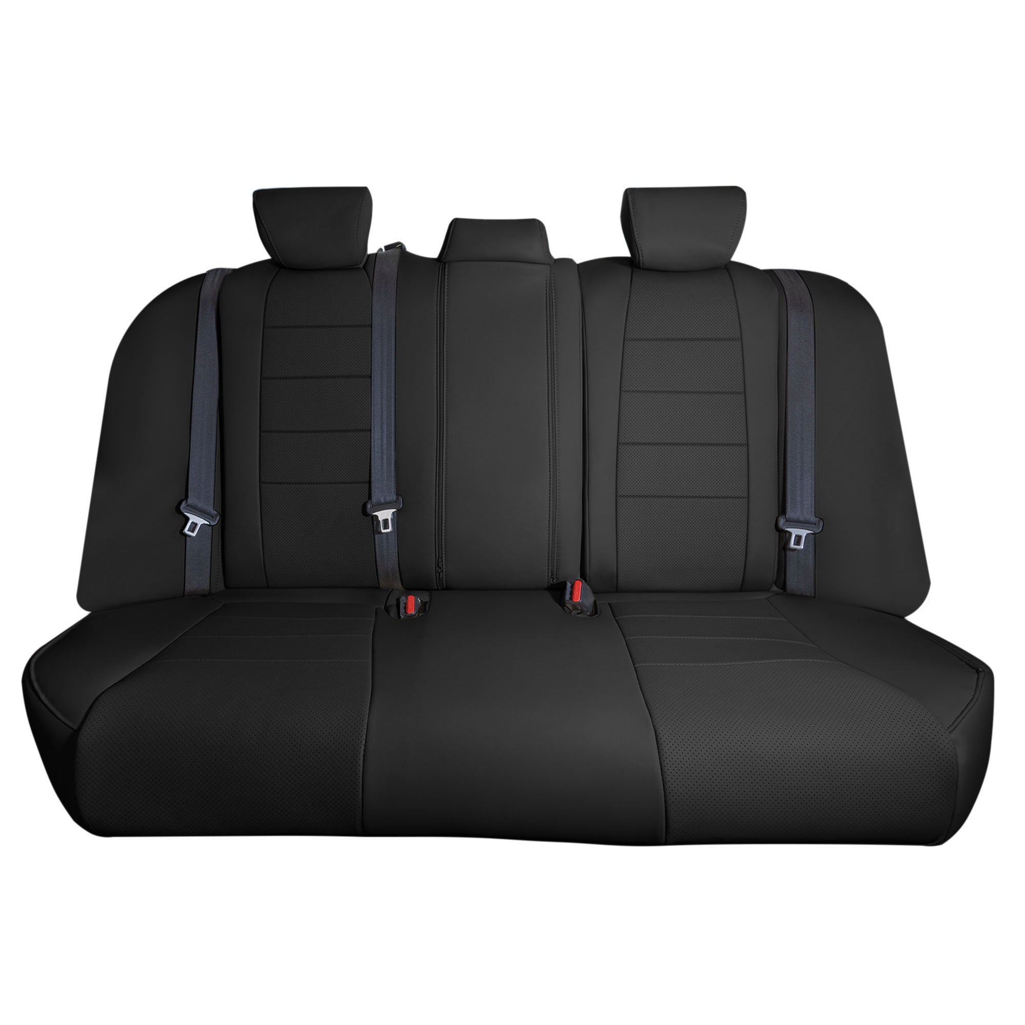 Honda Accord 2018 - 2022 Sport | Sport SE | EX| EX-L | Touring - Rear Set Seat Covers - Black Faux Leather