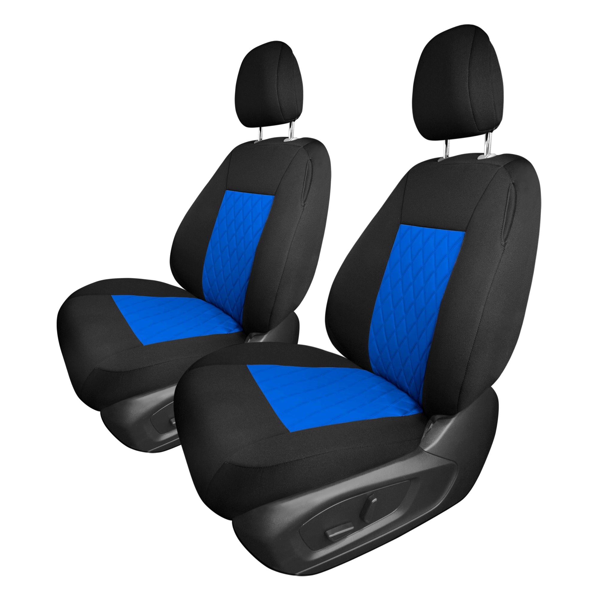 Ford Explorer Base 2020-2024  - Front Set Seat Covers  -  Blue Ultraflex Neoprene