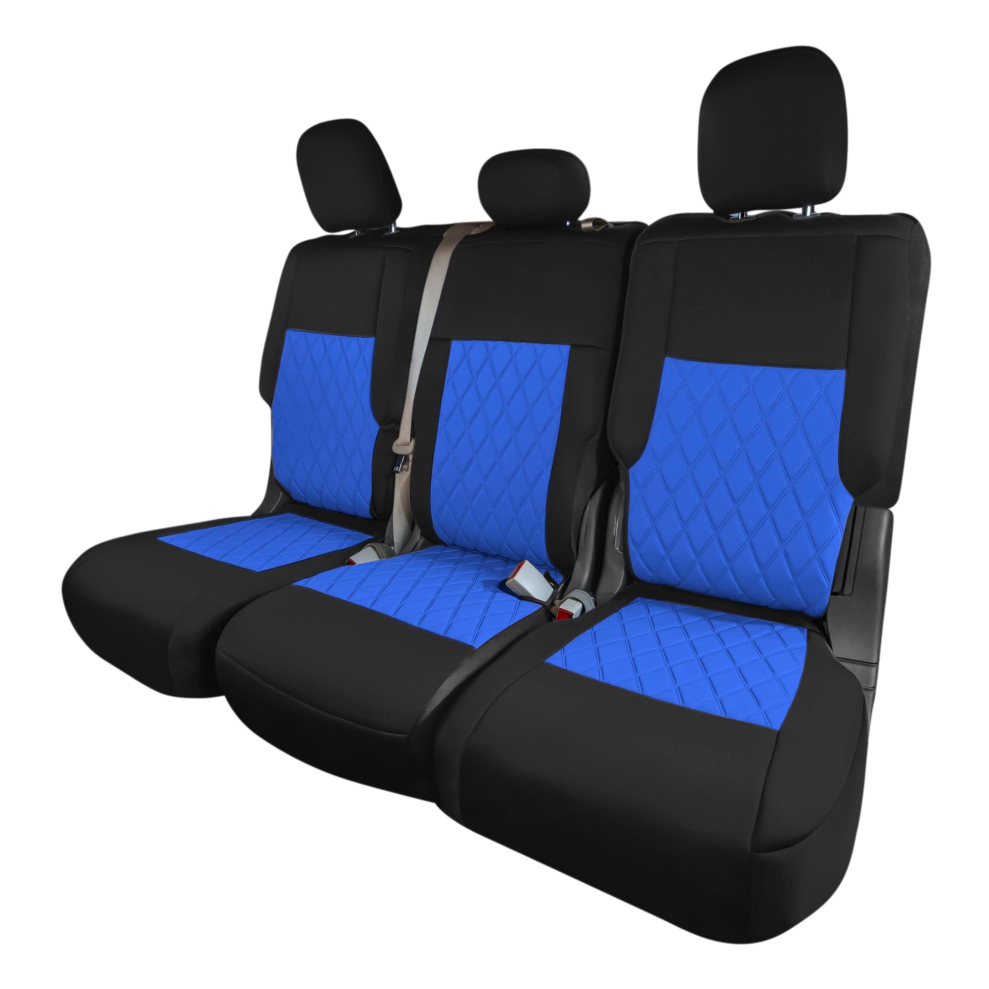 Ford Explorer Base 2020-2024  - 2nd Row Set Seat Covers  -  Blue Ultraflex Neoprene