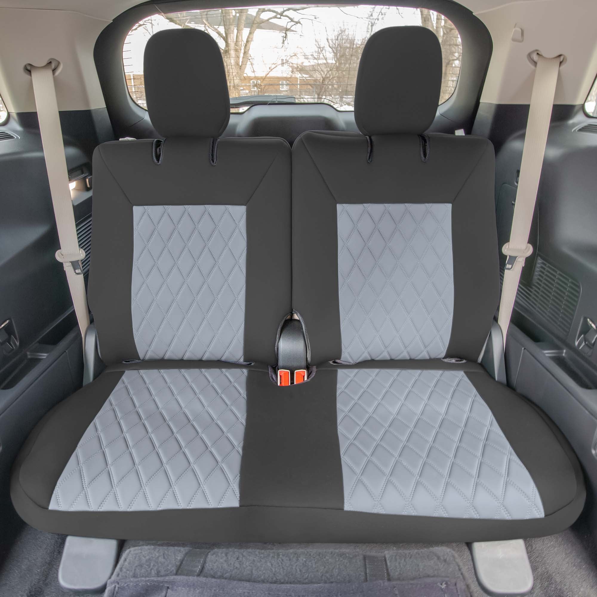 Ford Explorer Base 2020-2024  - 3rd Row Set Seat Covers  -  Gray Ultraflex Neoprene