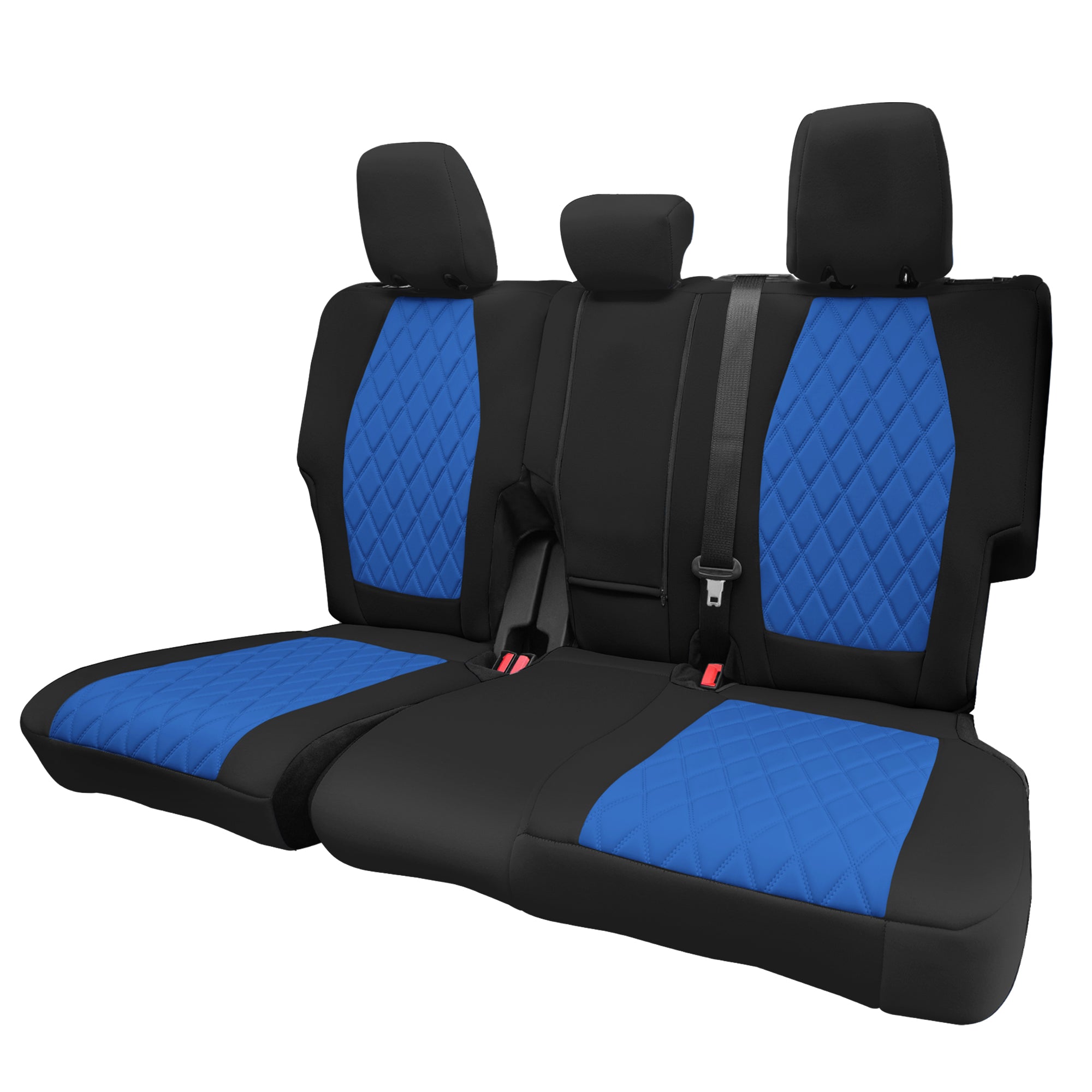 Ford Bronco Full Size SUV 2021-2024 - Rear Set Seat Covers  - Blue Ultraflex Neoprene