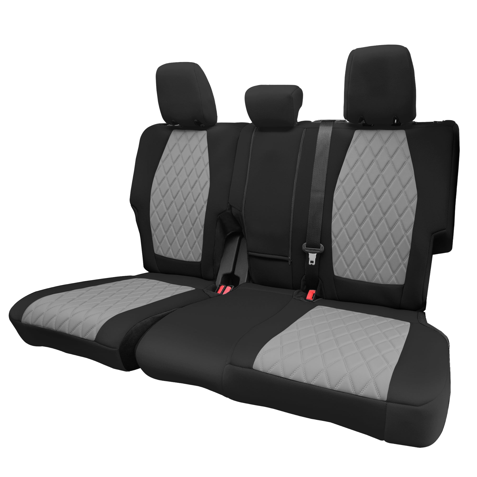 Ford Bronco Full Size SUV 2021-2024 - Rear Set Seat Covers  - Gray Ultraflex Neoprene