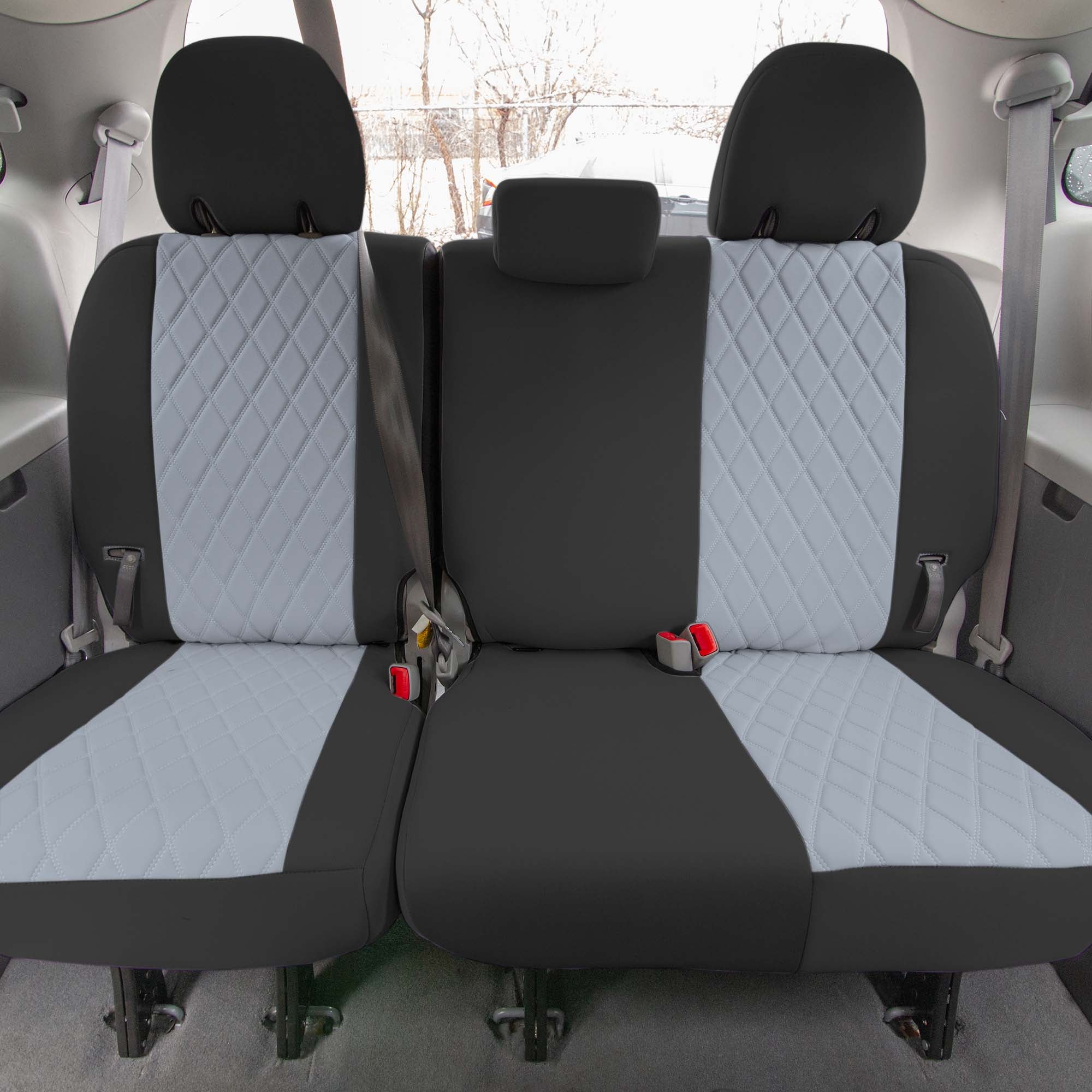 Toyota Sienna 2011 - 2020 - 3rd Row Set Seat Covers - Gray Ultraflex Neoprene