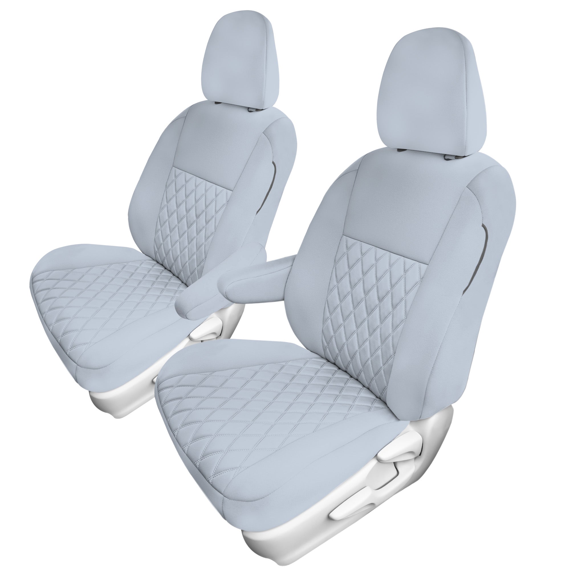 Toyota Sienna 2011 - 2020 - Front Set Seat Covers - Solid Gray Ultraflex Neoprene