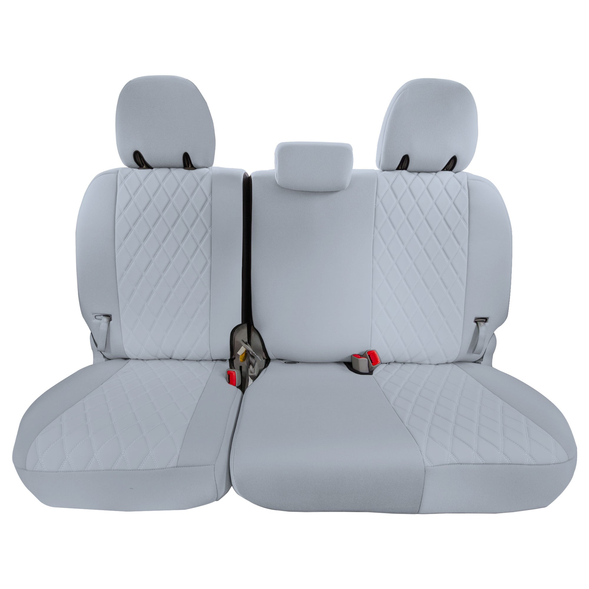 Toyota Sienna - 2011 - 2020 - 3rd Row Set Seat Covers - Solid Gray Neoprene
