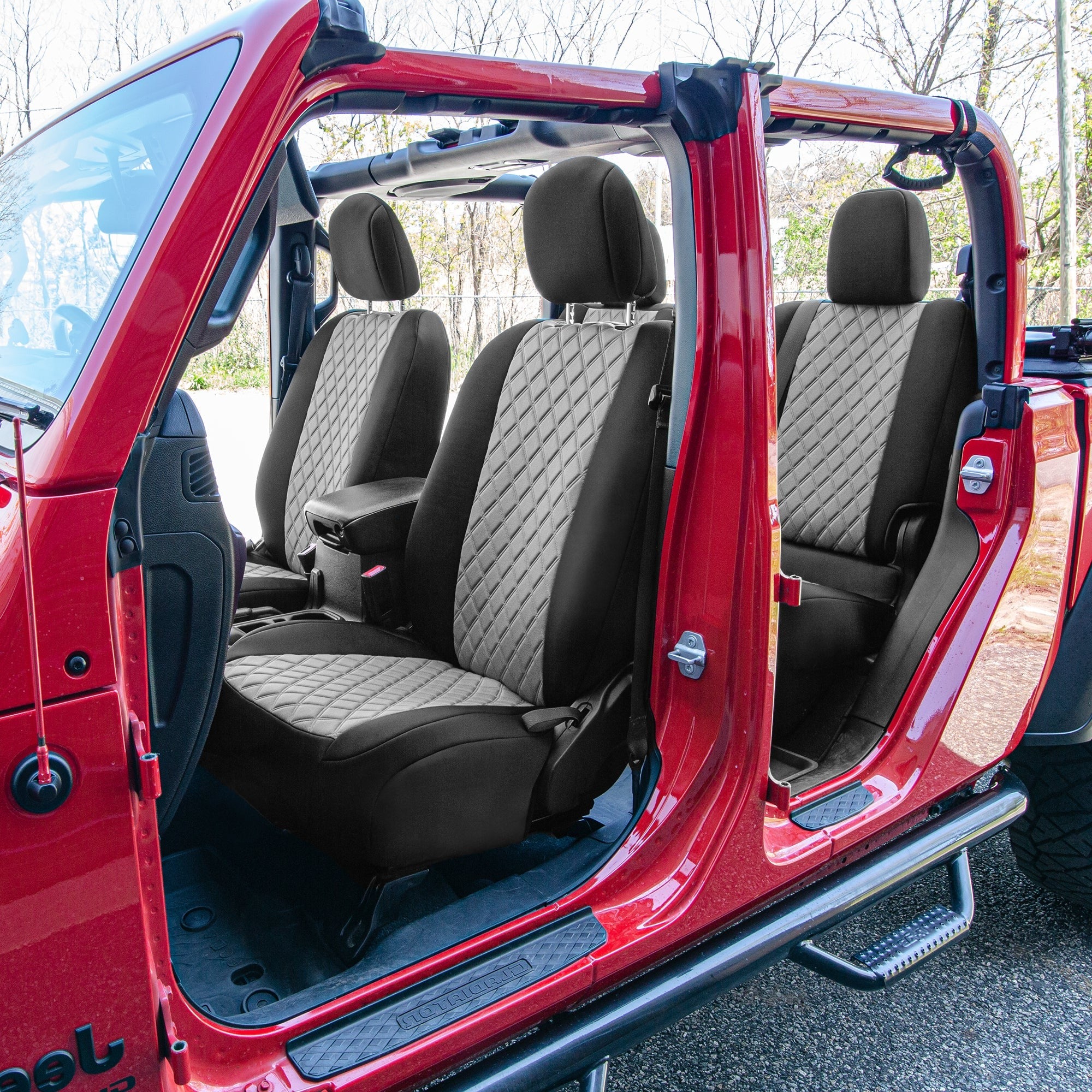 Jeep Gladiator JT 2020-2023 - Full Set Seat Covers - Gray Neoprene