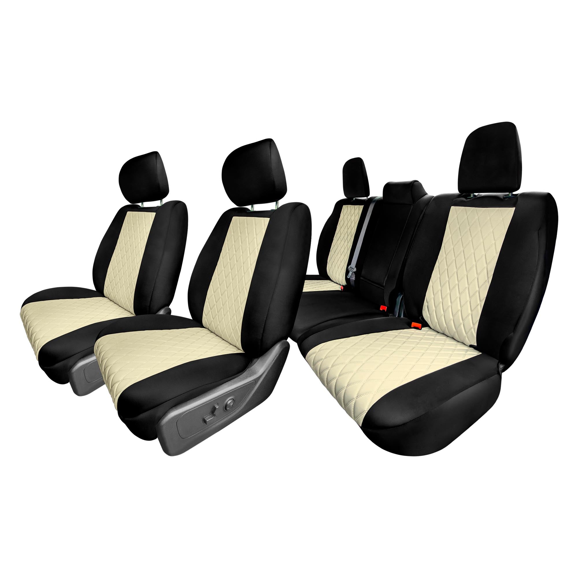 Dodge Ram 1500 2019-2022 - Full Set Seat Covers - Beige Neoprene