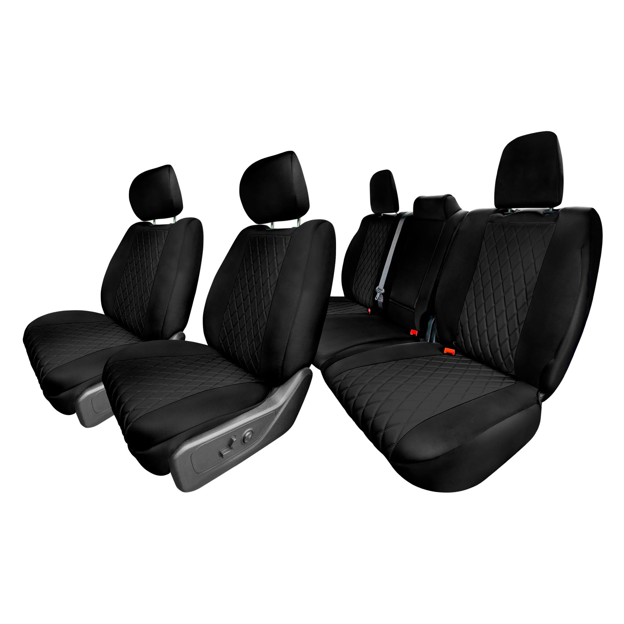Ram 1500 2019-2024 - Full Set Seat Covers - Black Ultraflex Neoprene