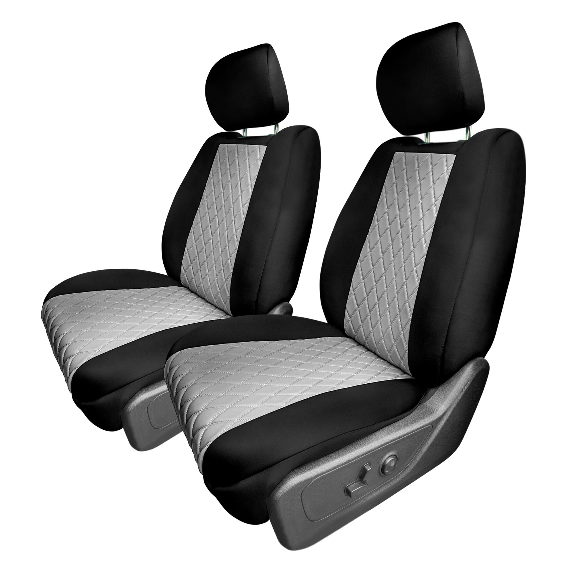 Ram 1500 2019-2024 - Front Set Seat Covers - Gray Ultraflex Neoprene