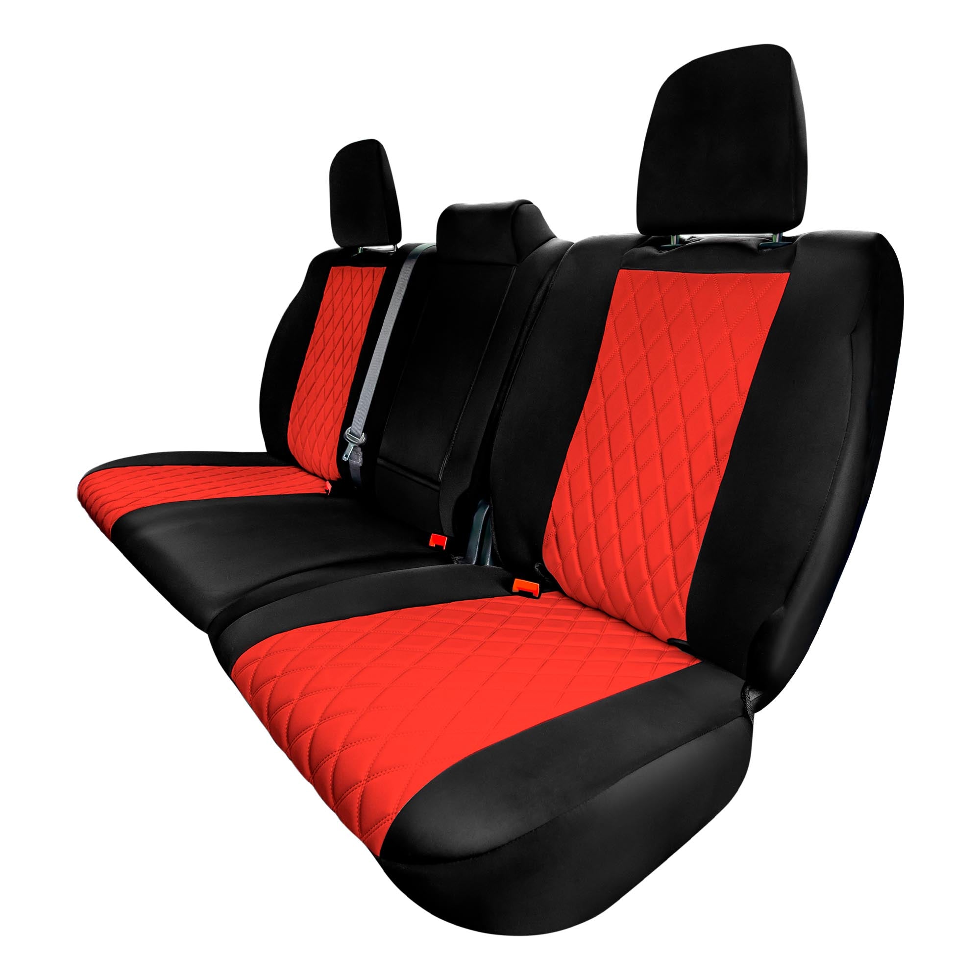 Dodge Ram 1500 2019-2022 - Rear Set Seat Covers - Red Neoprene
