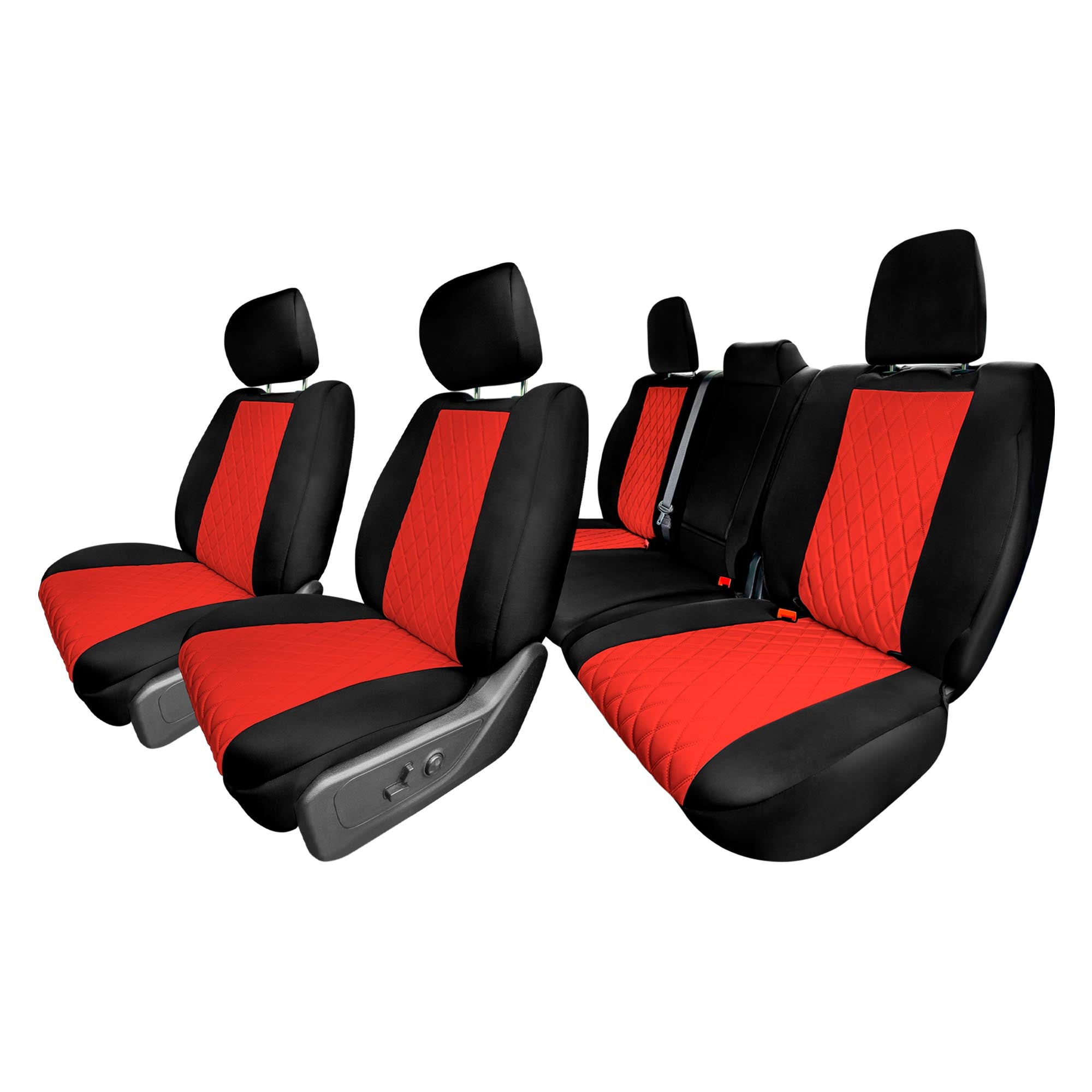 Dodge Ram 1500 2019-2022 - Full Set Seat Covers - Red Neoprene