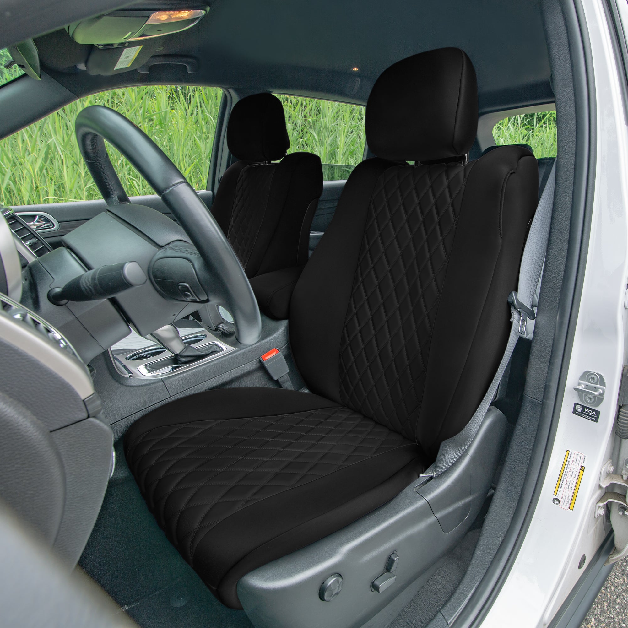 Jeep Grand Cherokee 2011 -2021 - Front Set Seat Covers - Black Ultraflex Neoprene