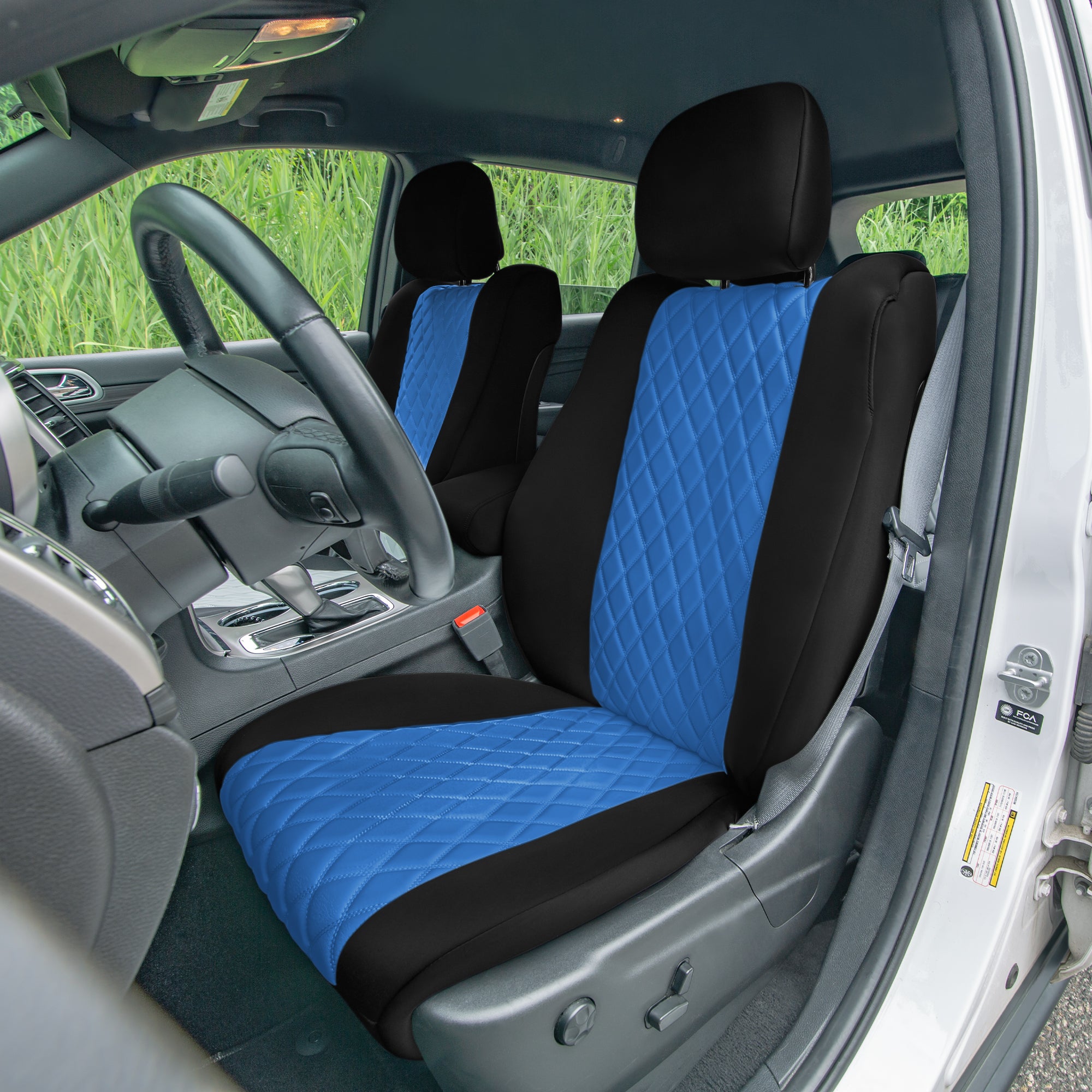 Jeep Grand Cherokee 2011 -2021 - Front Set Seat Covers - Blue Ultraflex Neoprene