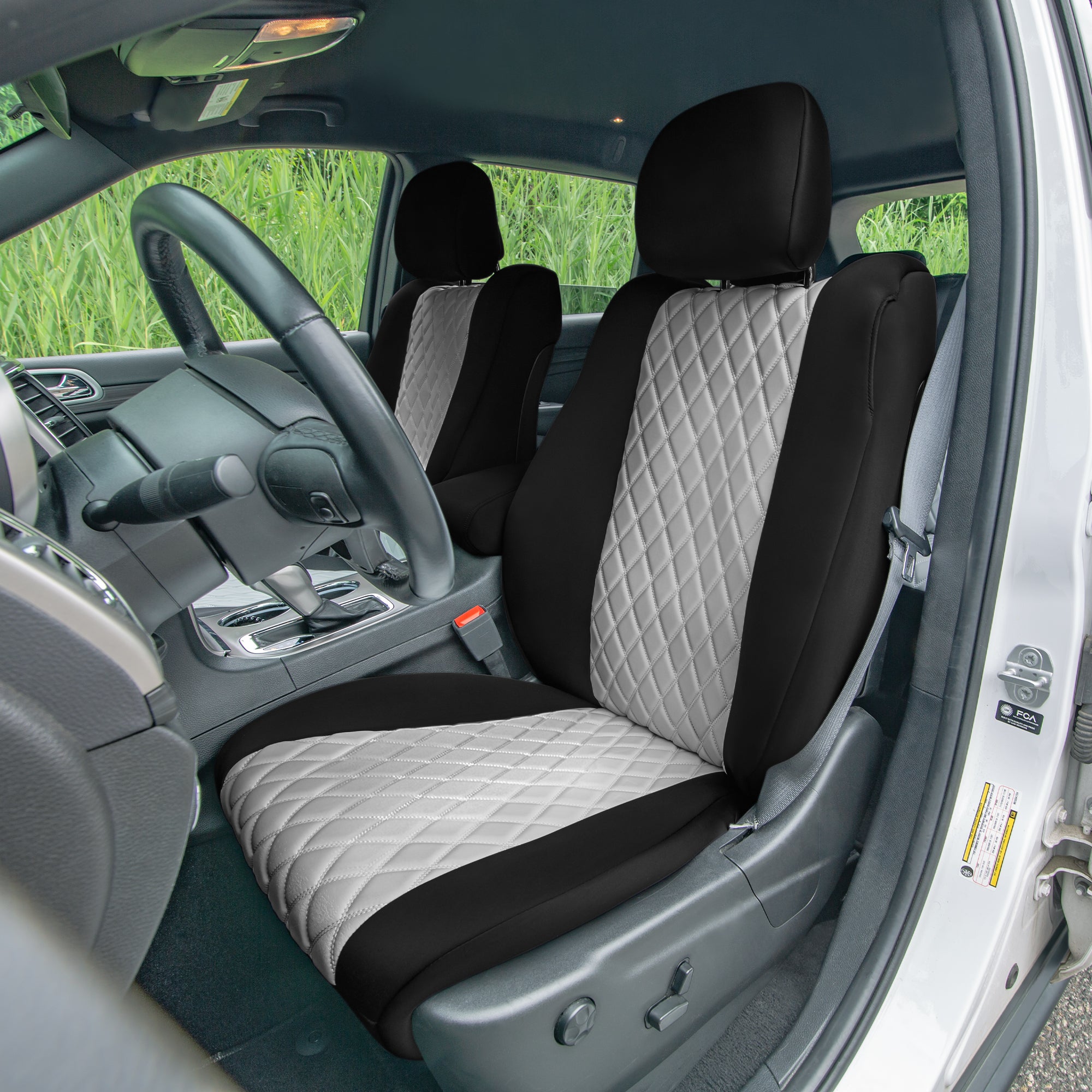 Jeep Grand Cherokee 2011 -2021 - Front Set Seat Covers - Gray Ultraflex Neoprene