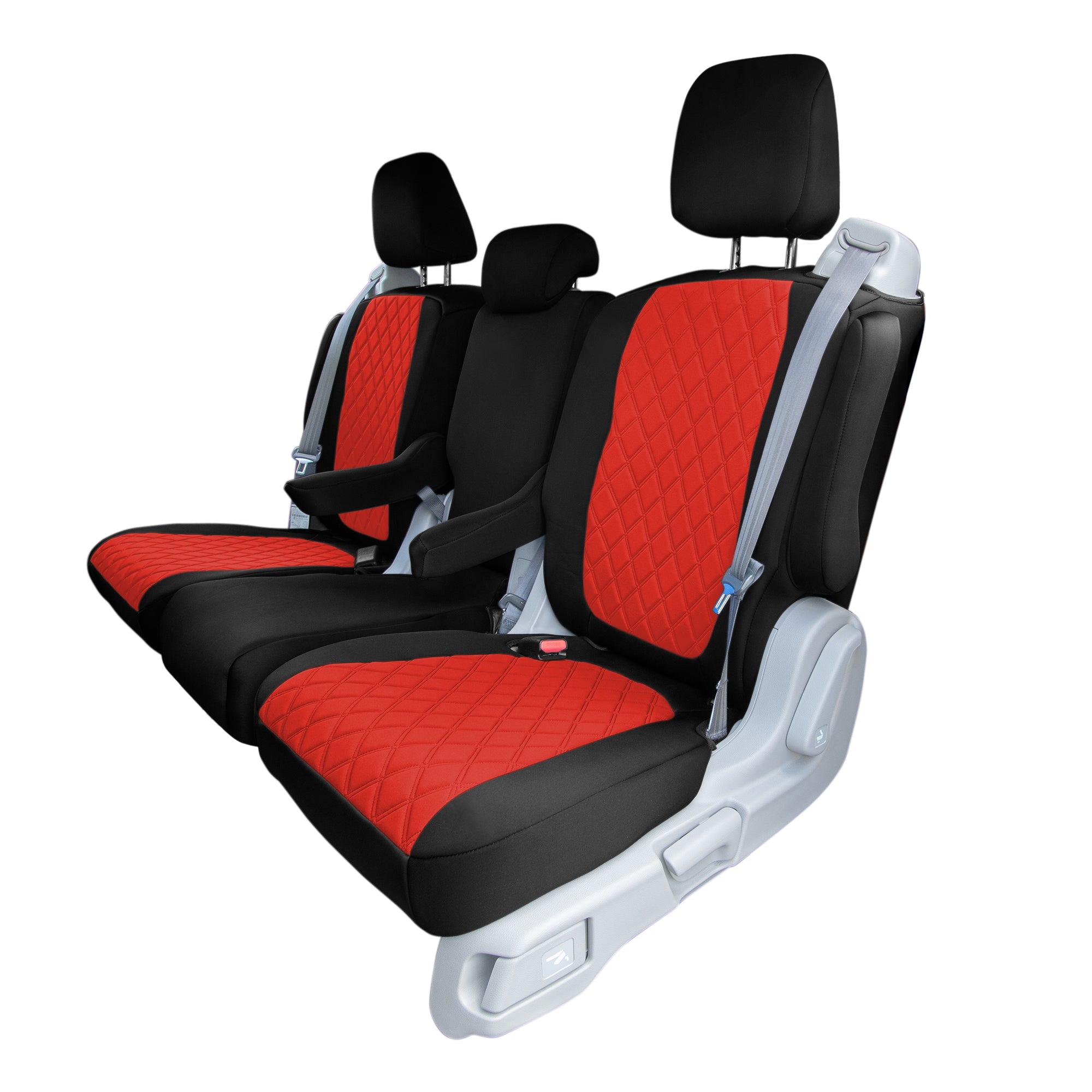 Honda Odyssey 2018 - 2025 - 2nd Row Seat Covers - Red Ultraflex Neoprene