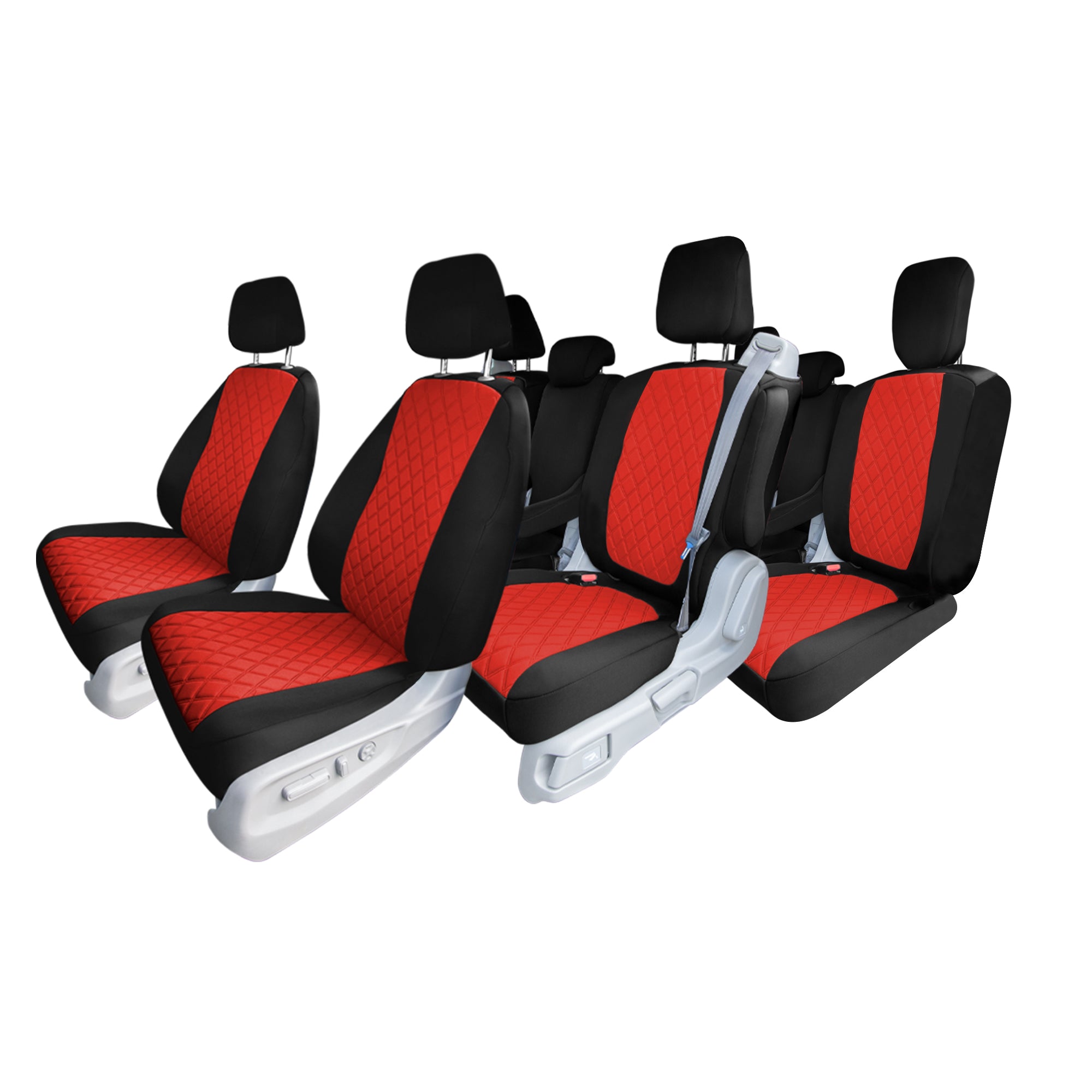 Honda Odyssey 2018 - 2023 -Full Set Seat Covers - Red Neoprene