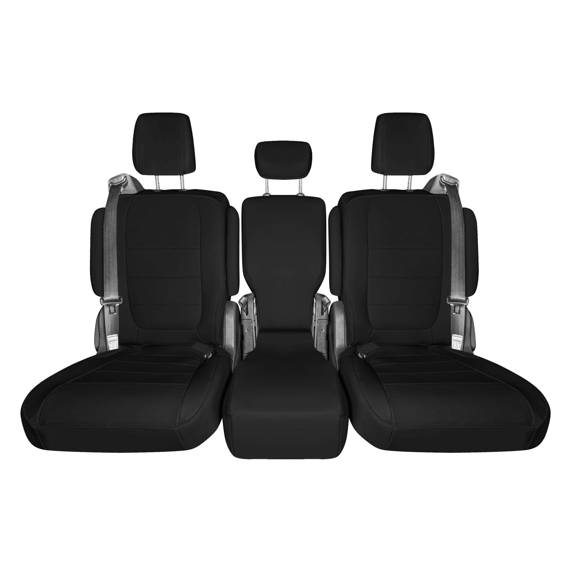 Honda Odyssey 2018 - 2025 - 2nd Row Seat Covers - Black Faux Leather
