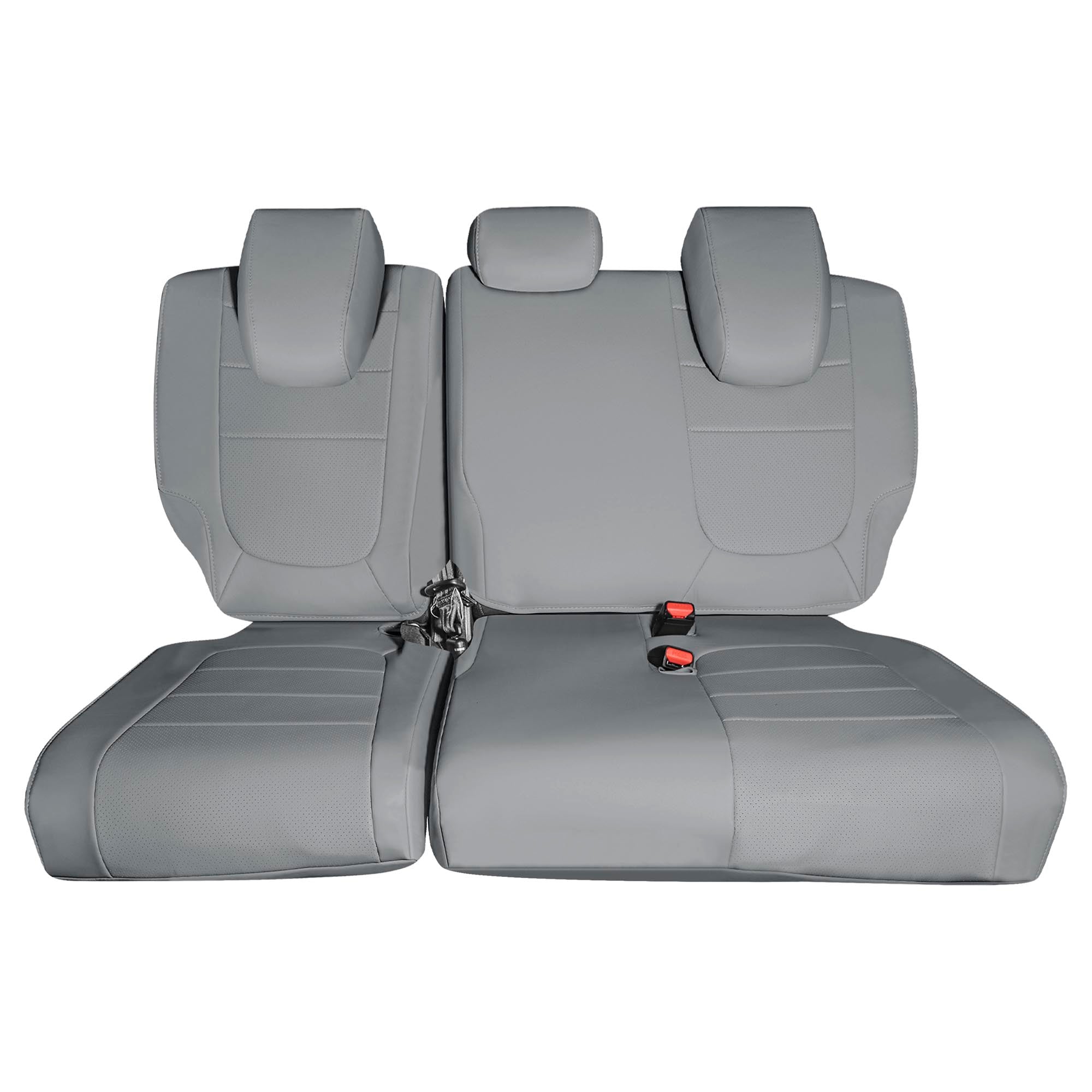 Honda Odyssey 2018 - 2025 - 3rd Row Seat Covers - Solid Gray Faux Leather