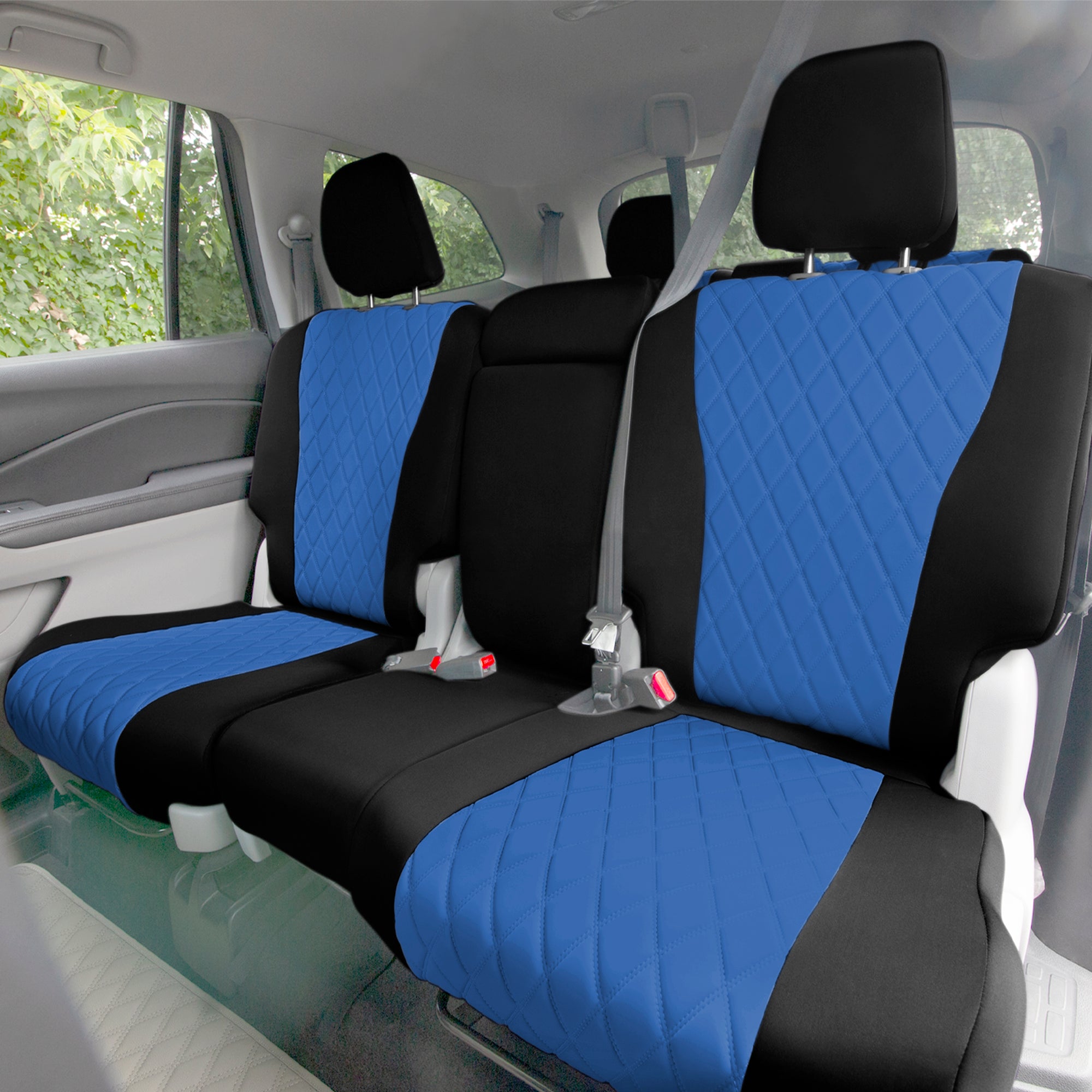 Honda Pilot 2016 - 2022 - 2nd Row Seat Covers - Blue Ultraflex Neoprene